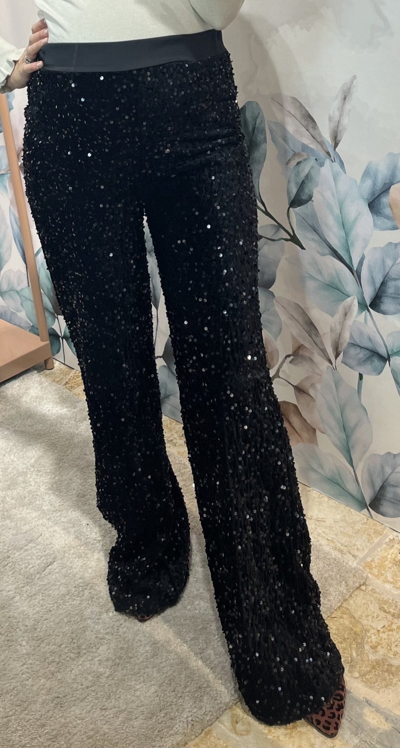 PANTALONI PALAZZO PAILLETTES