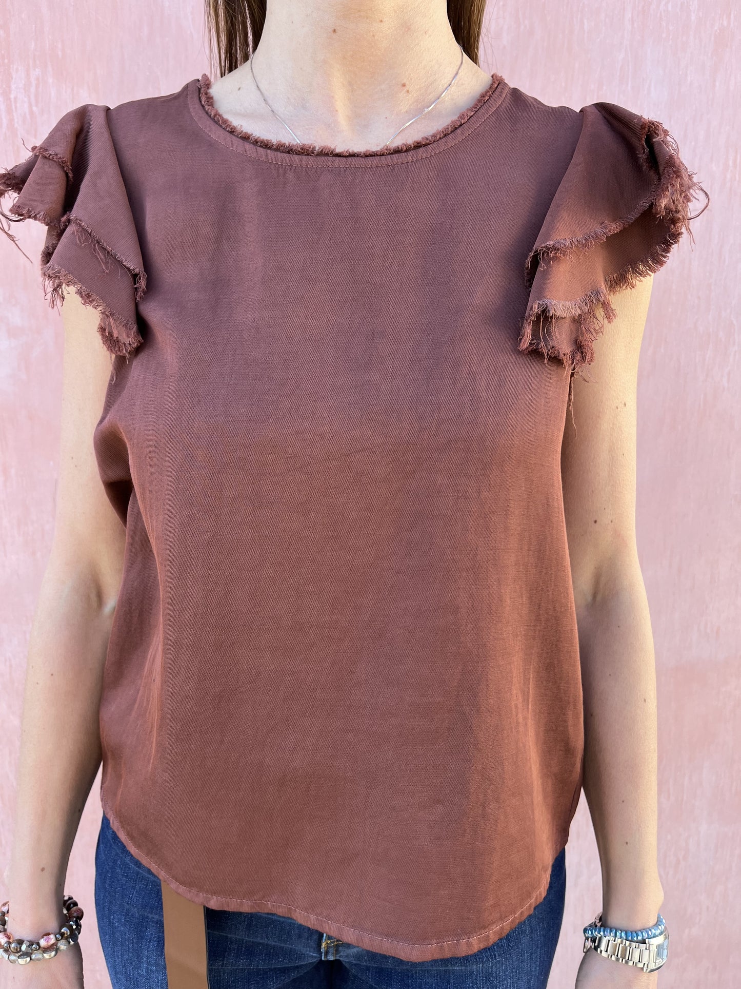 TSHIRT ROUGE MANICA DIXIE