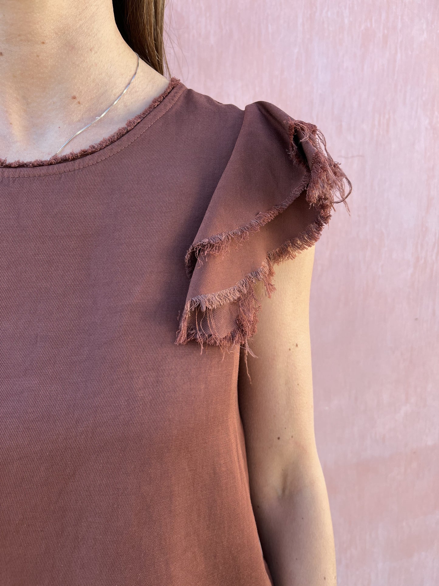 TSHIRT ROUGE MANICA DIXIE