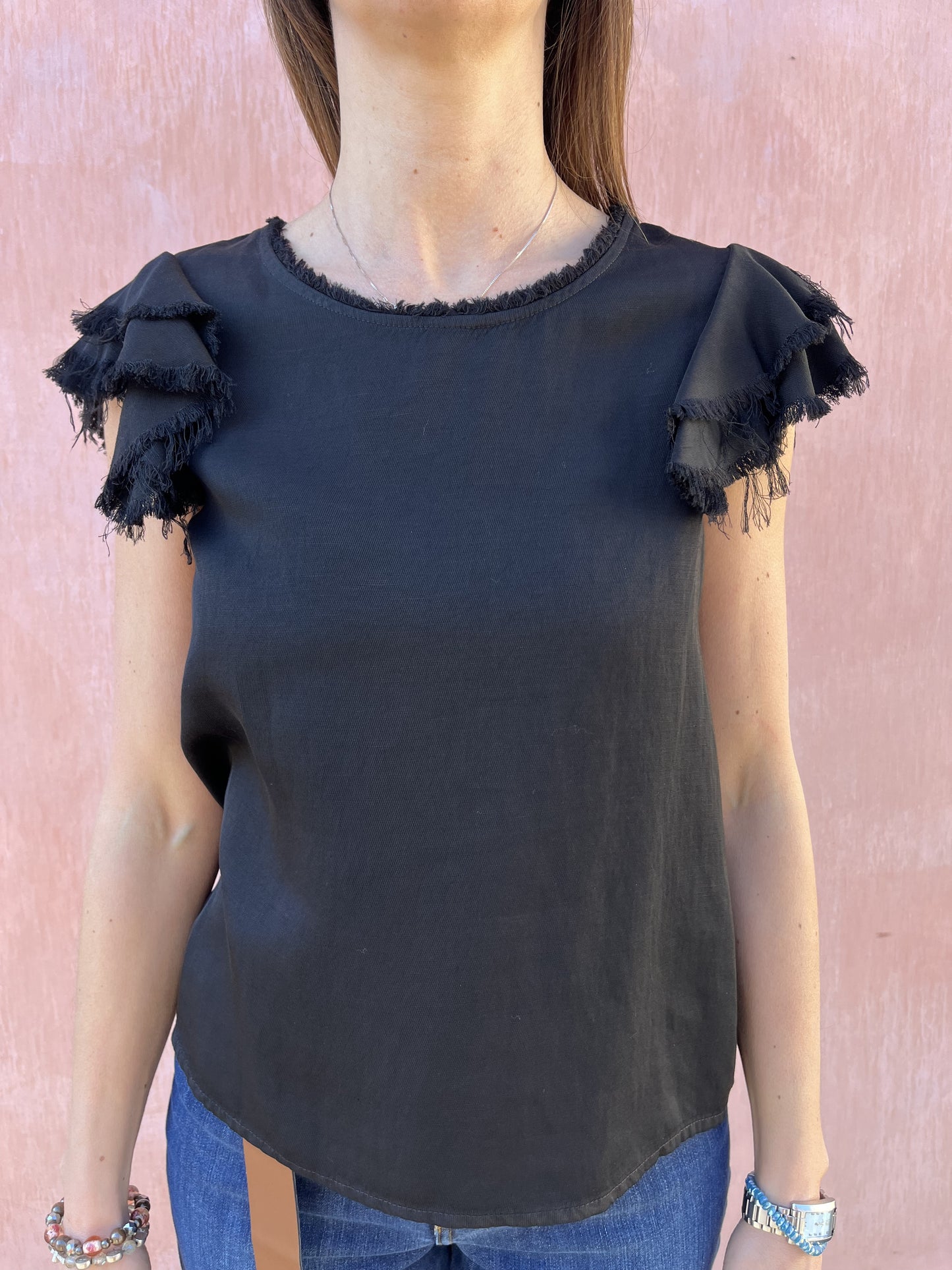 TSHIRT ROUGE MANICA DIXIE