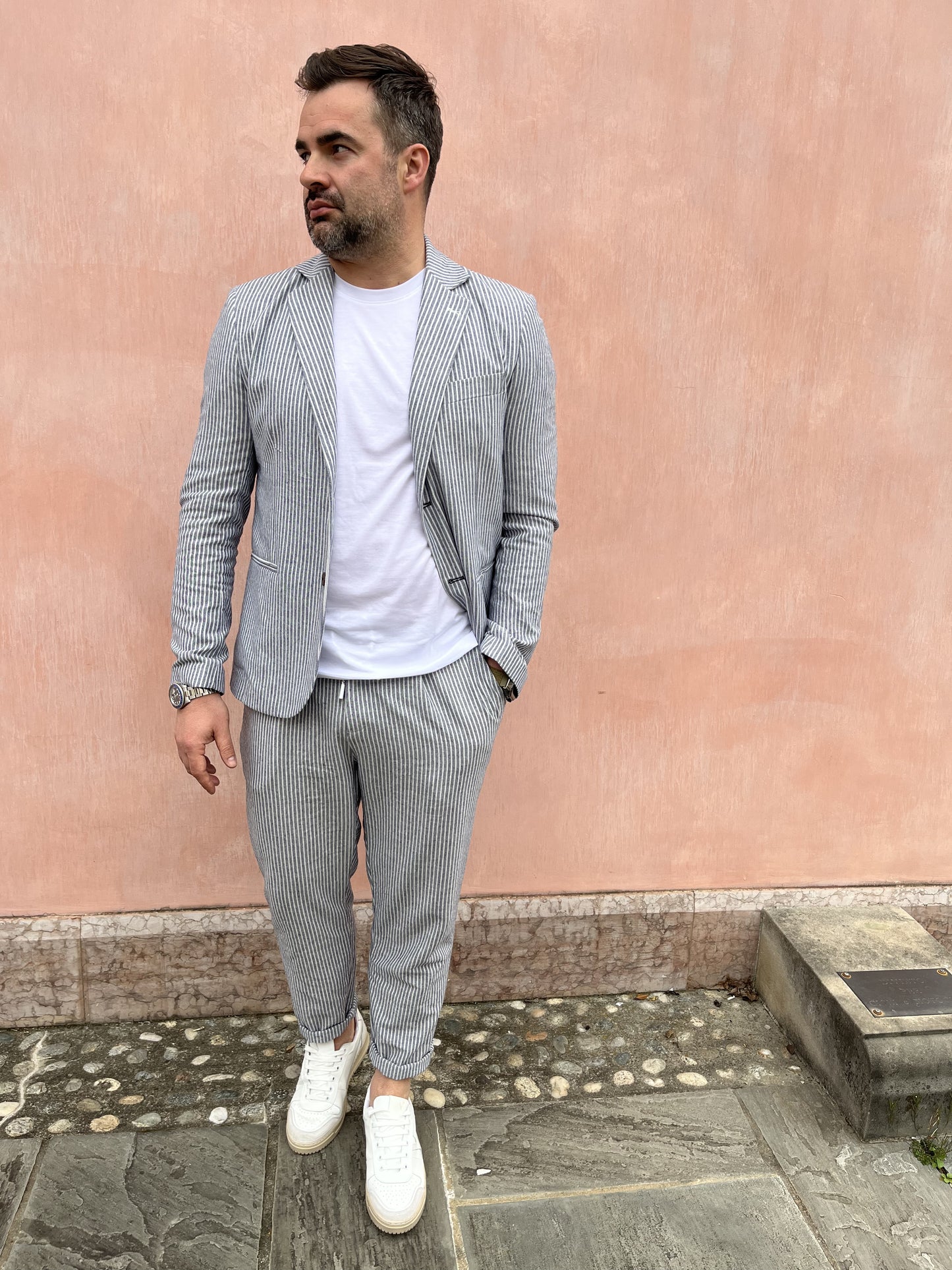 PANTALONE COULISSE RIGHE