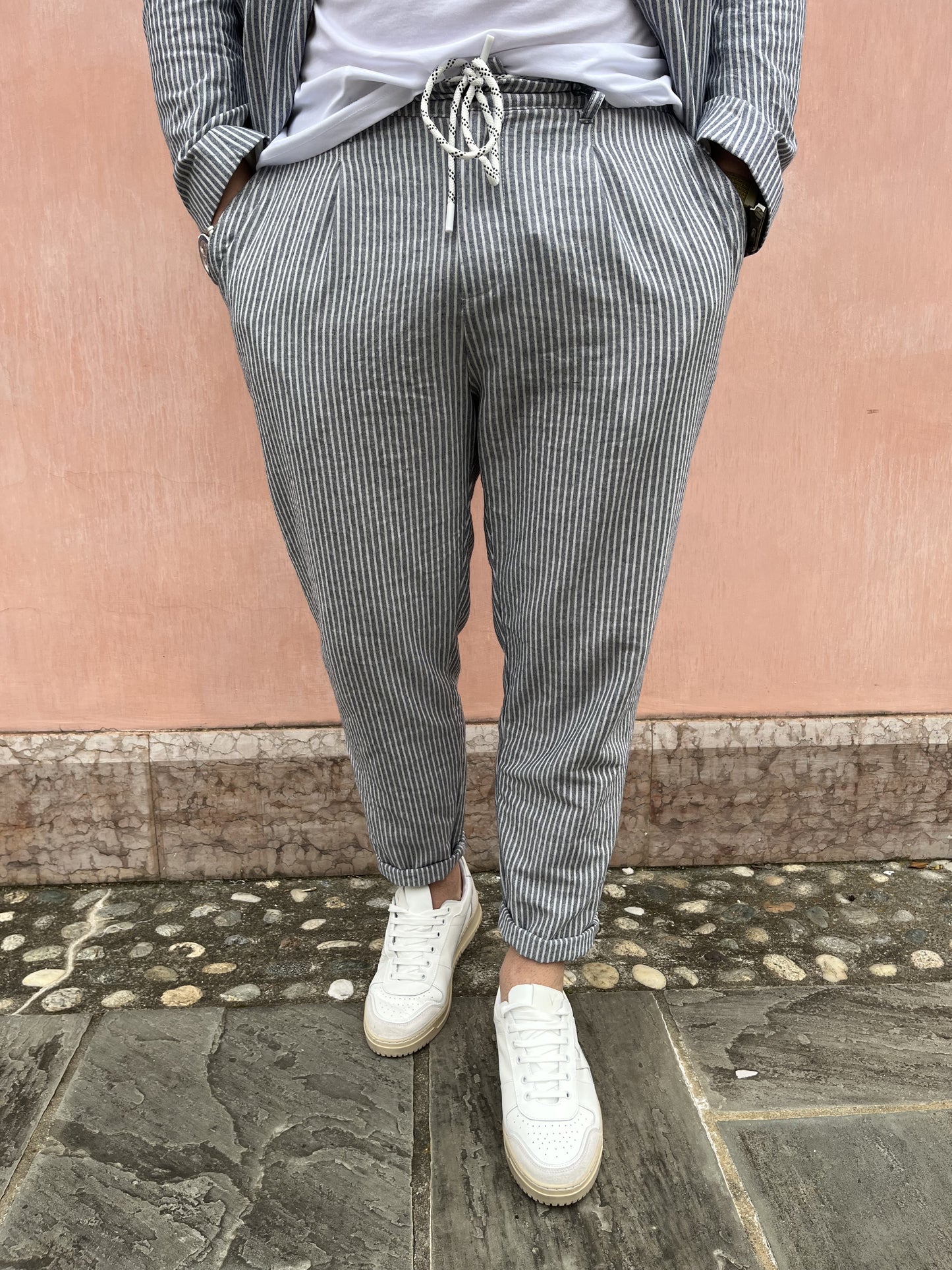 PANTALONE COULISSE RIGHE