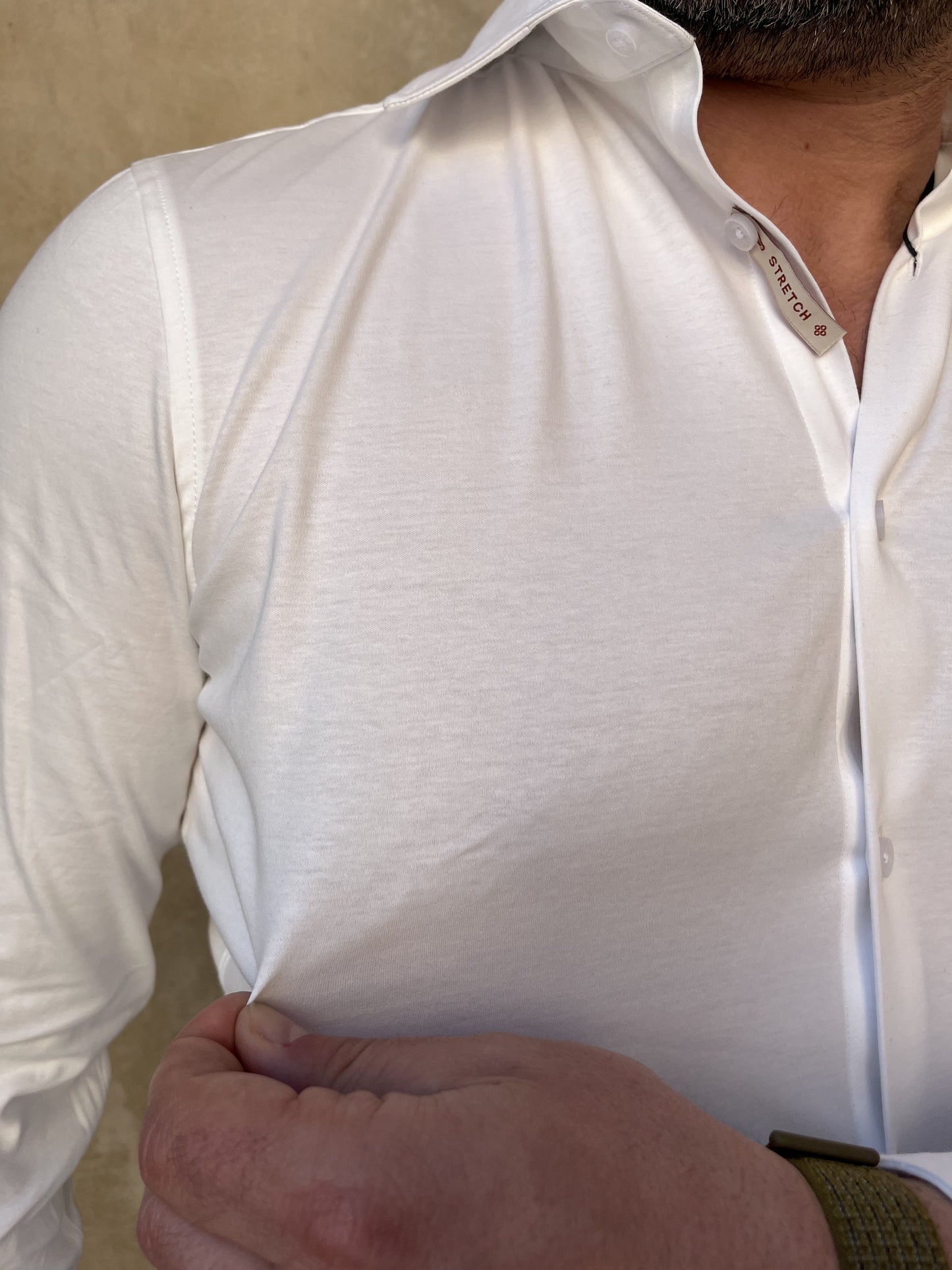 CAMICIA IN JERSEY STRECH