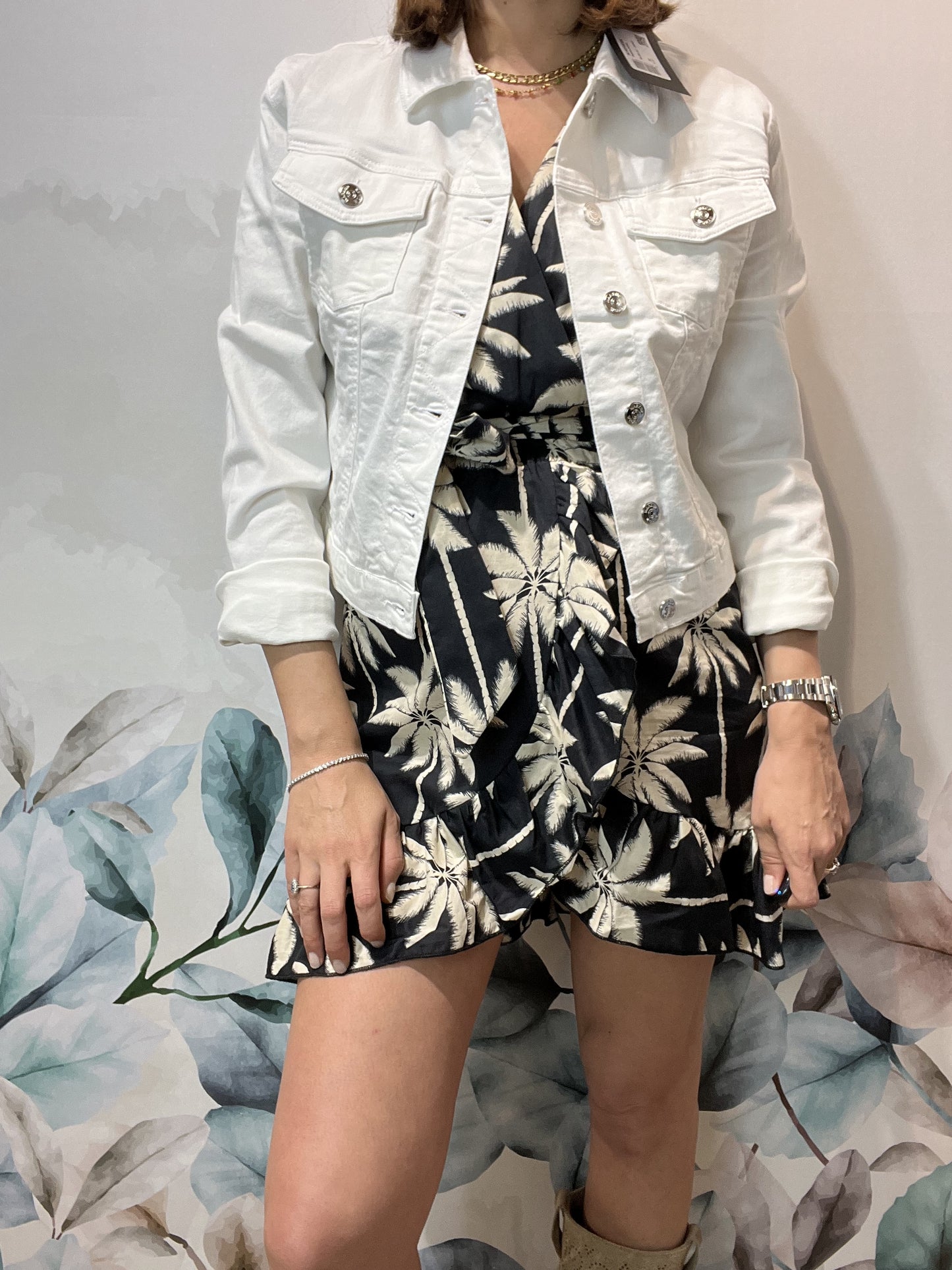 GIUBBINO IN JEANS BIANCO
