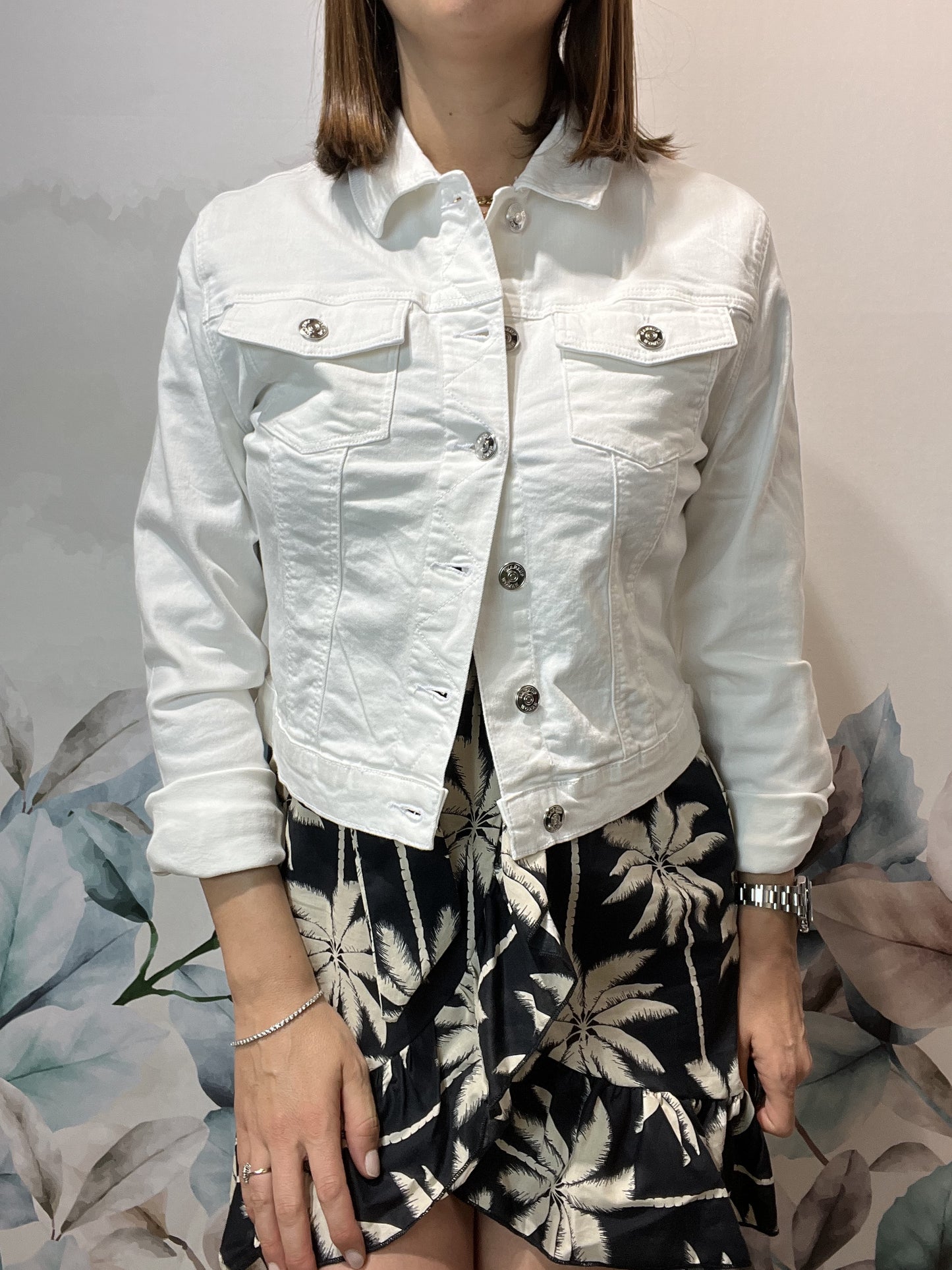 GIUBBINO IN JEANS BIANCO