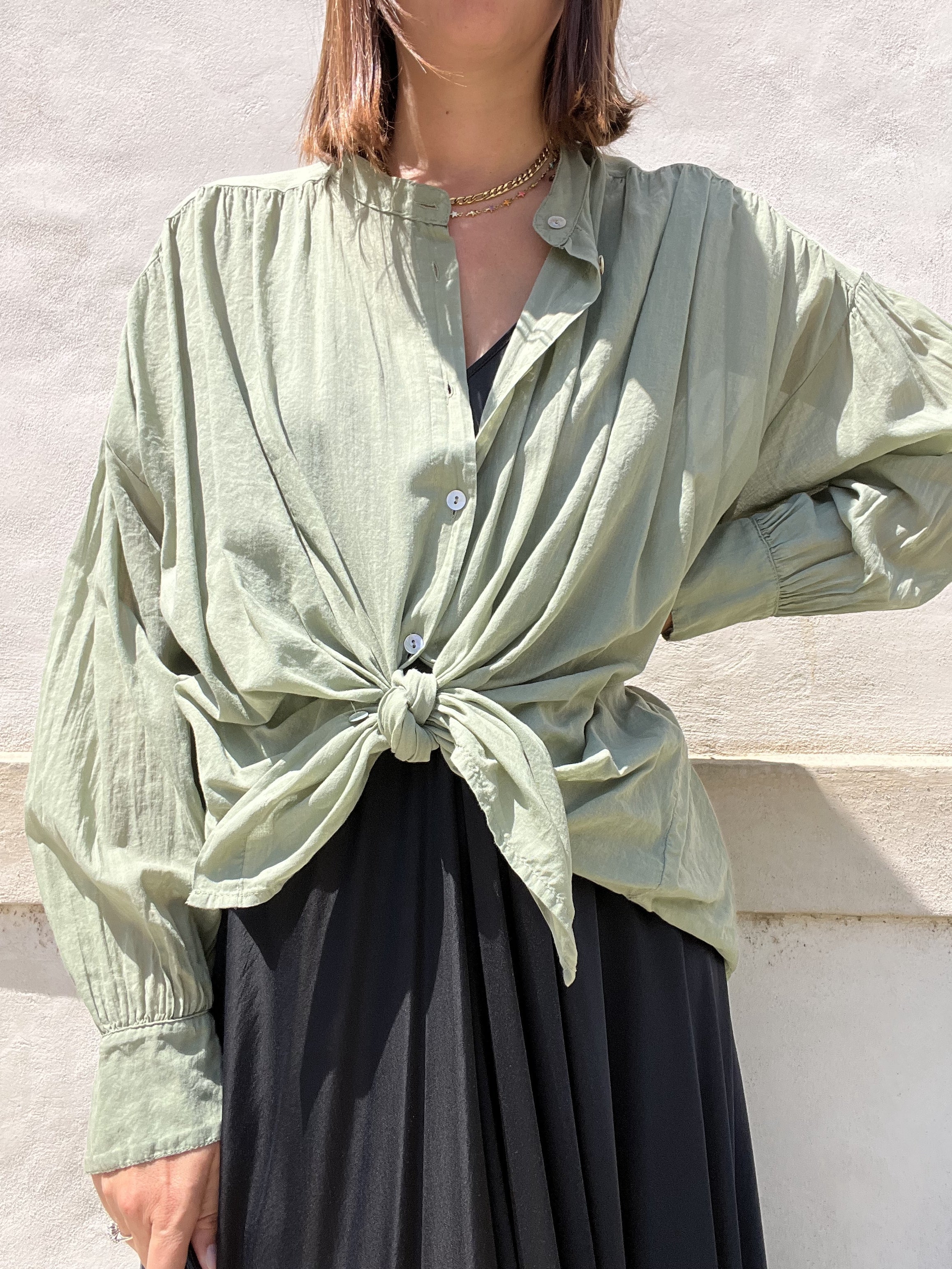 CAMICIA MUSSOLA CON NODO