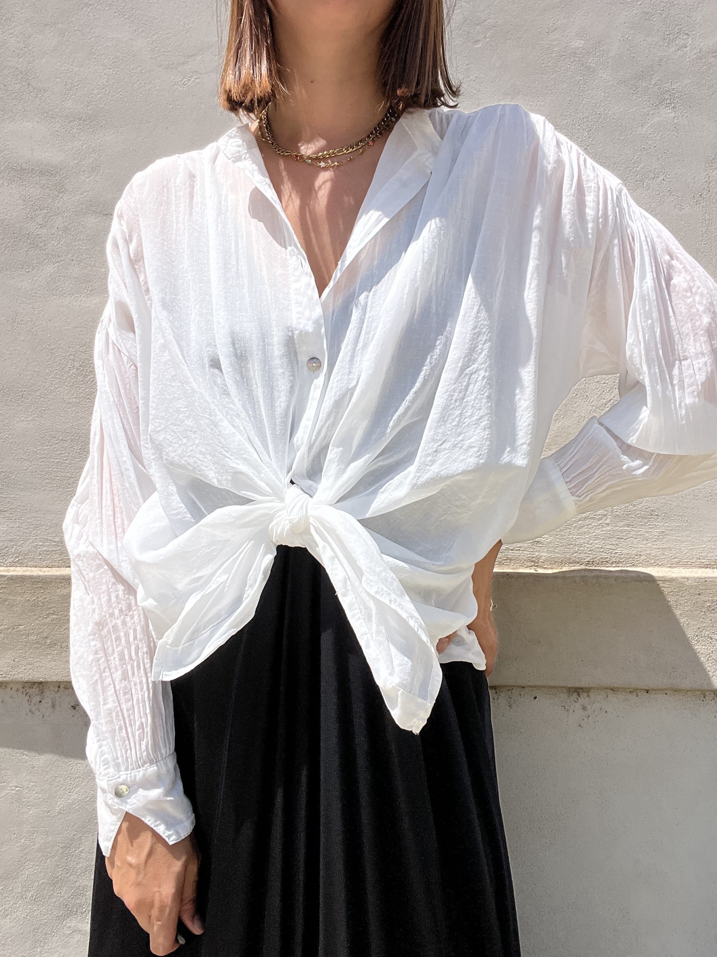 CAMICIA MUSSOLA CON NODO