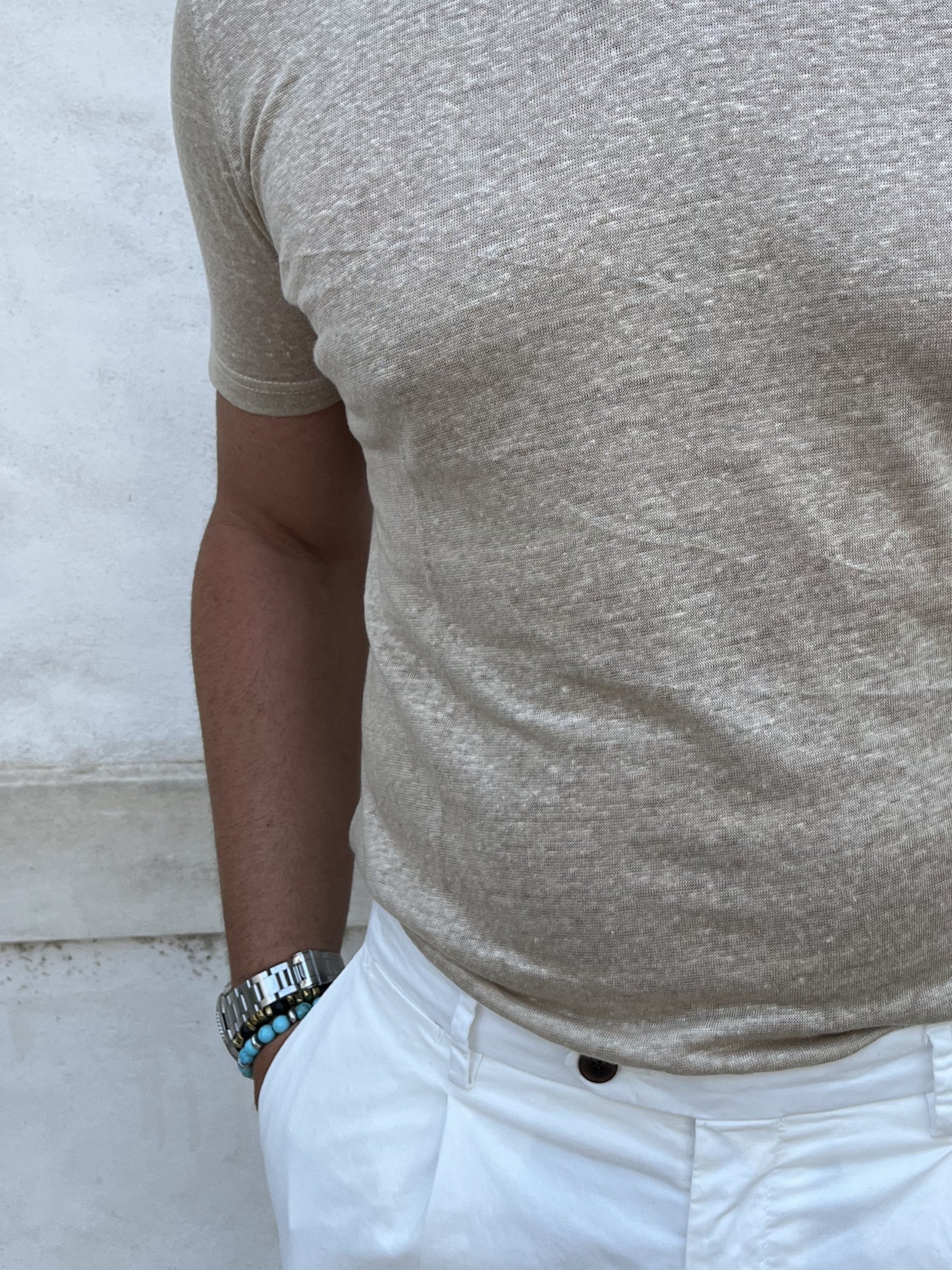 TSHIRT LINO E COTONE