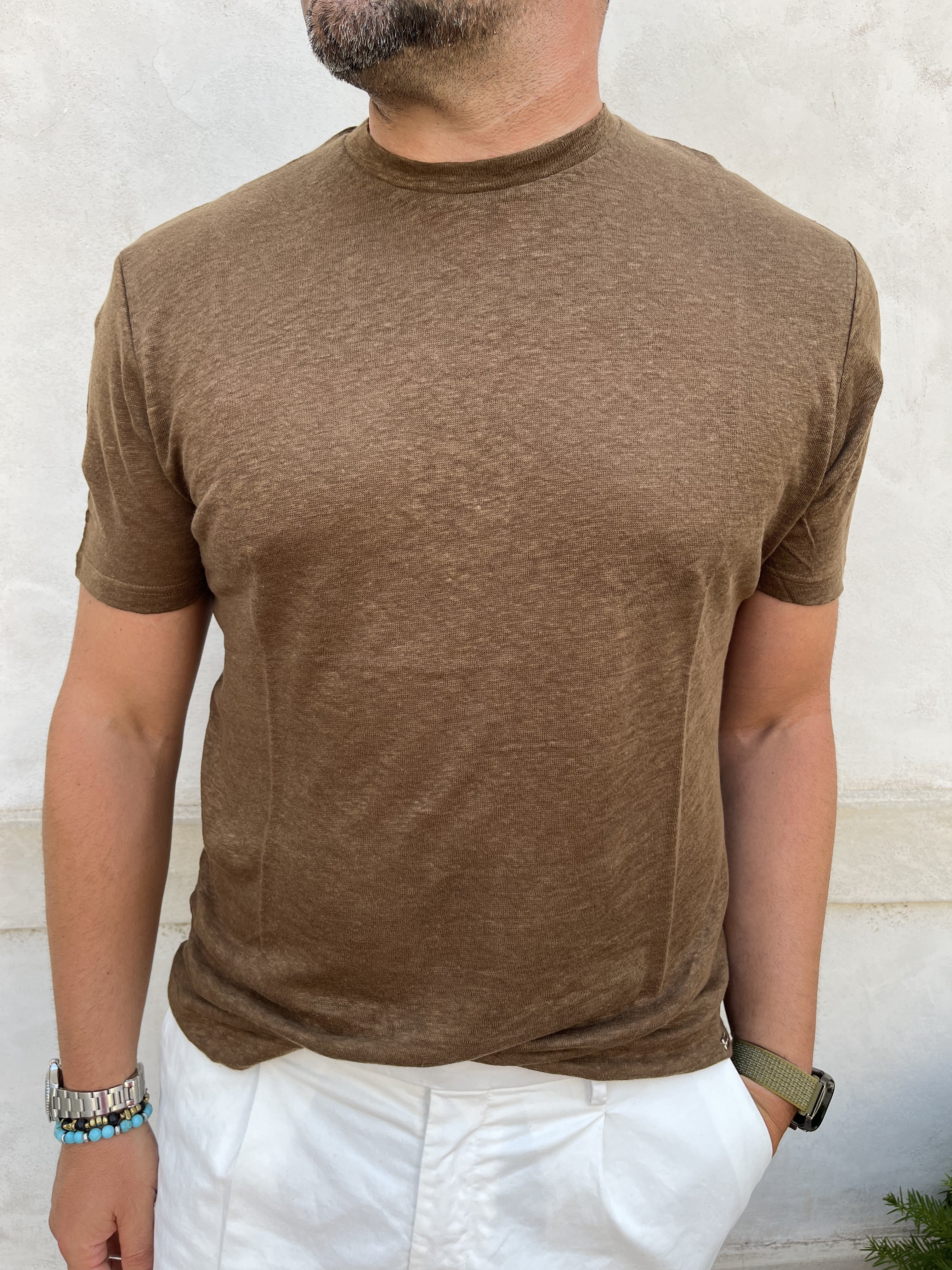 TSHIRT LINO E COTONE