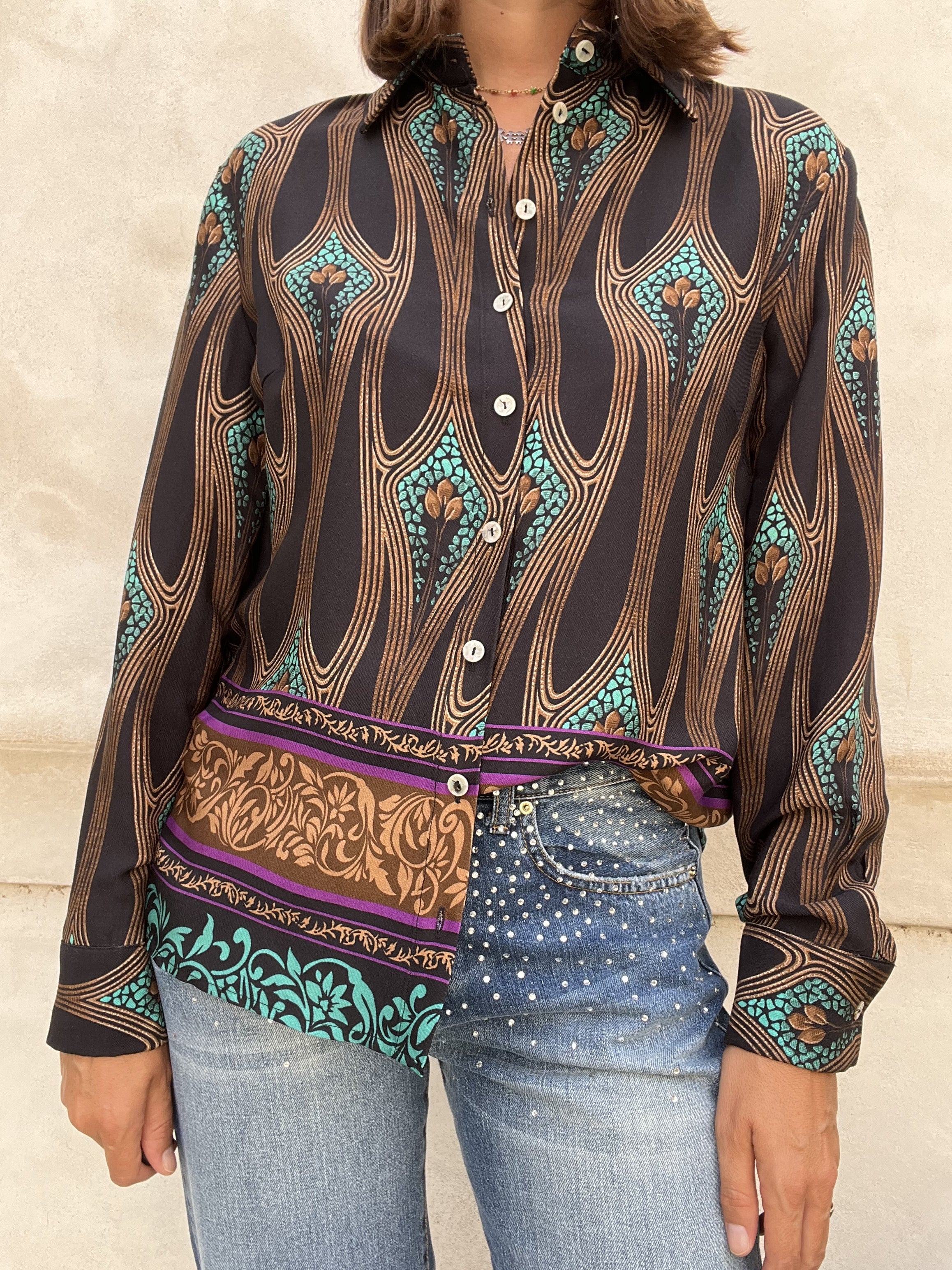 CAMICIA FANTASIA BRONZO