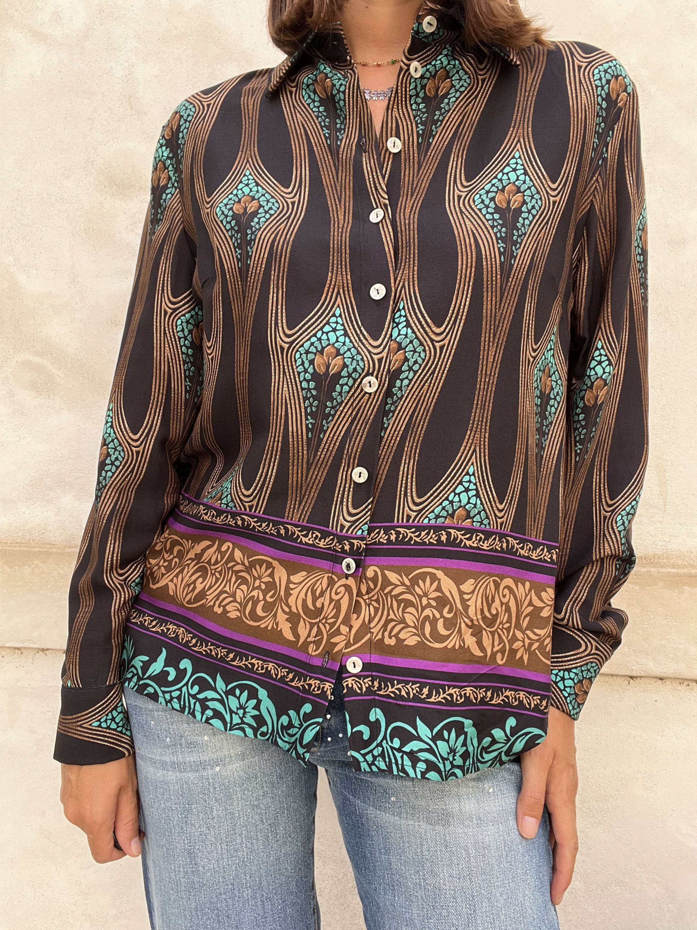 CAMICIA FANTASIA BRONZO