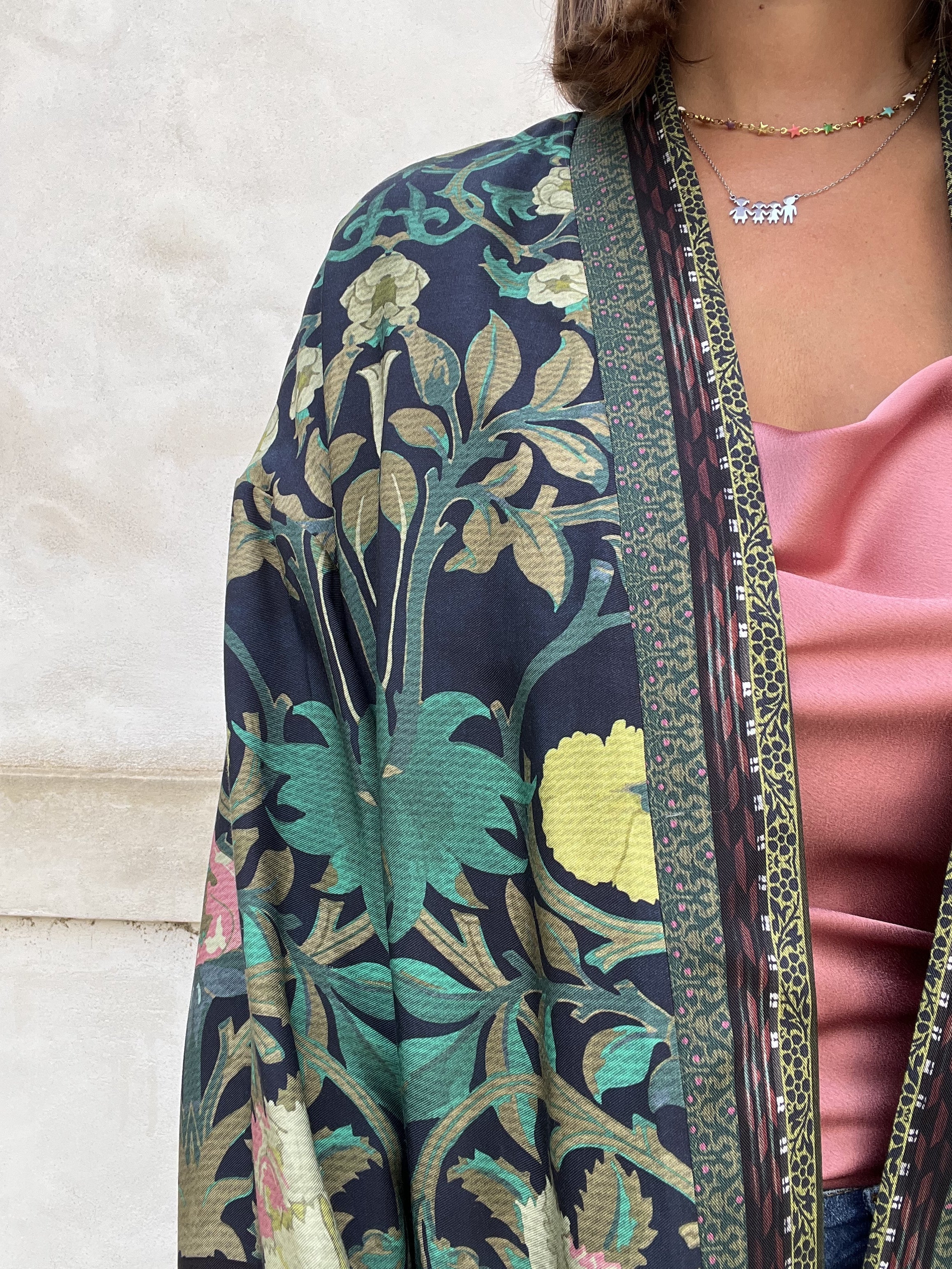 KIMONO CORTO FANTASIA VERDE