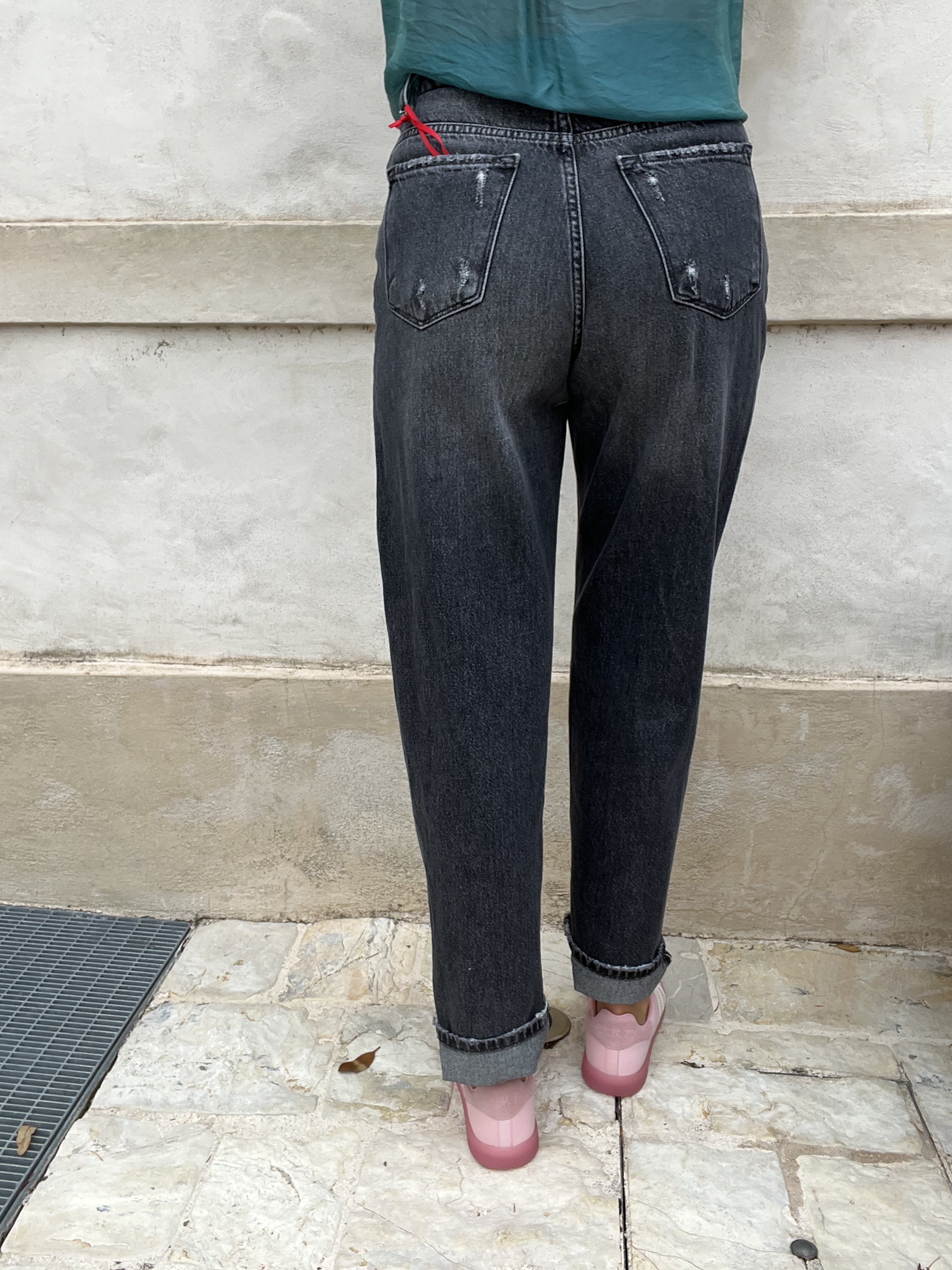 JEANS BOYFRIEND GRIGIO