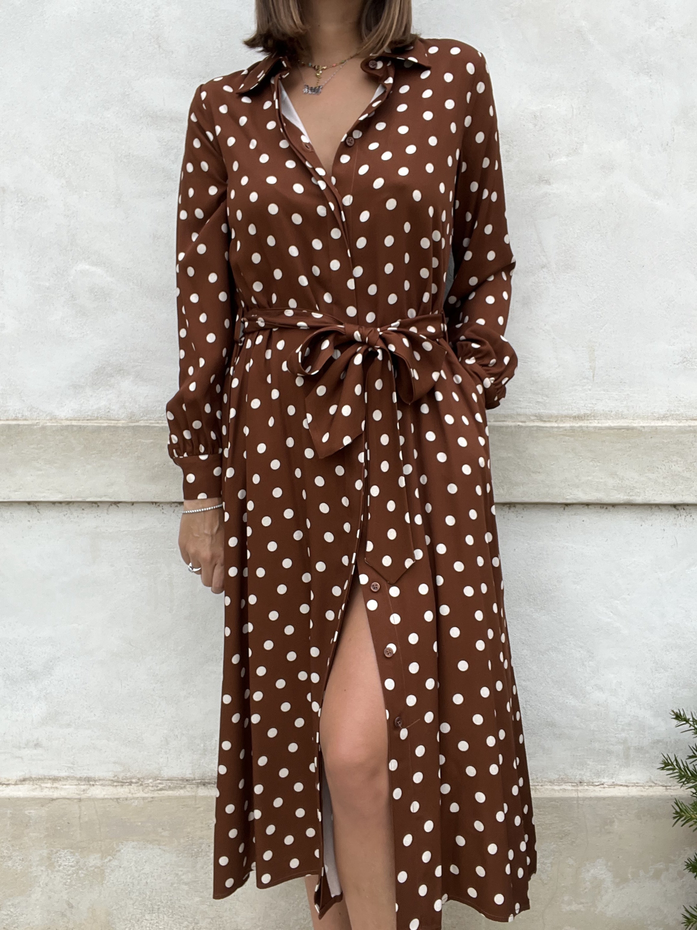 CHEMISIER VISCOSA POIS