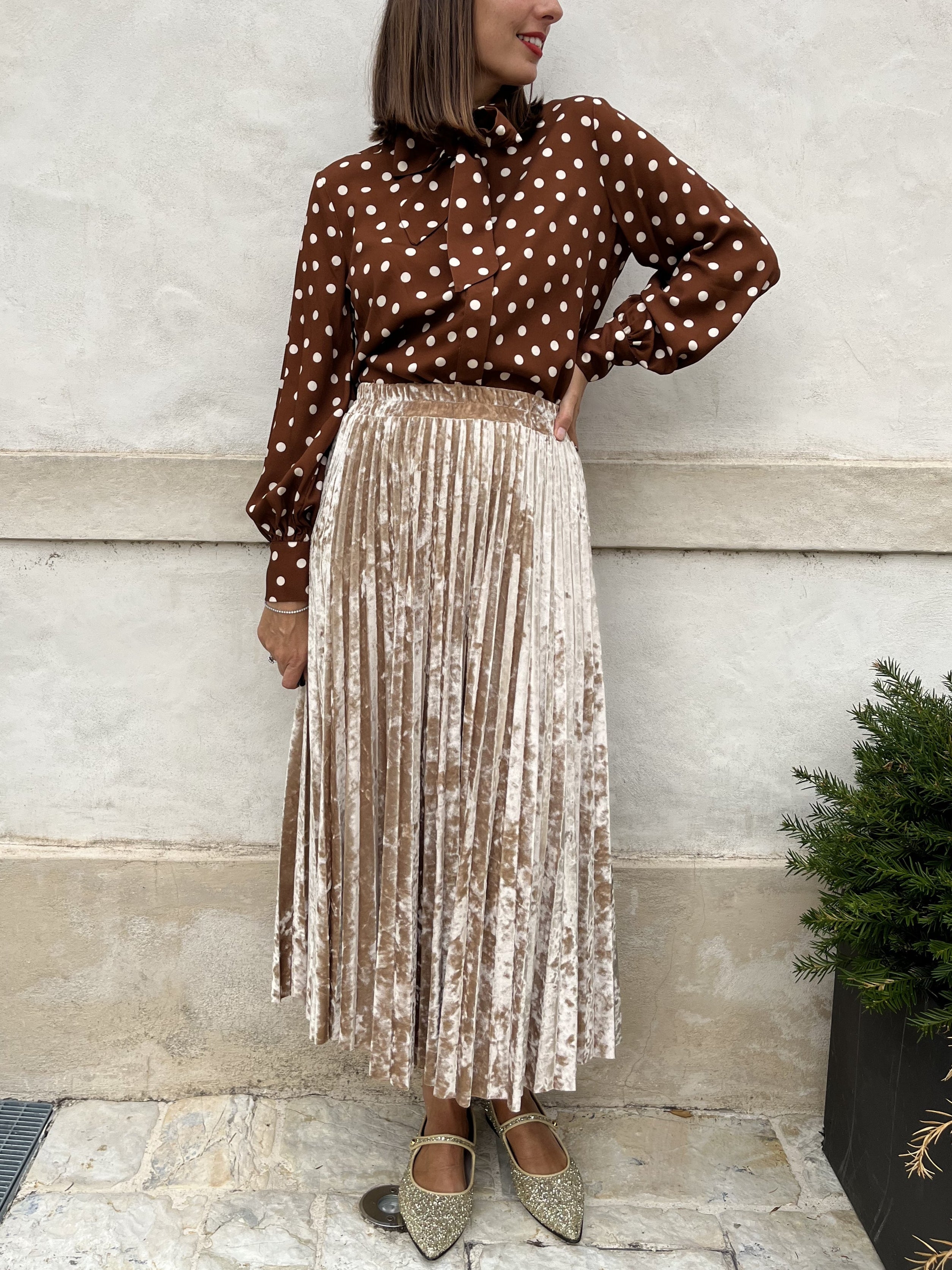 GONNA PLISSE' VELLUTO