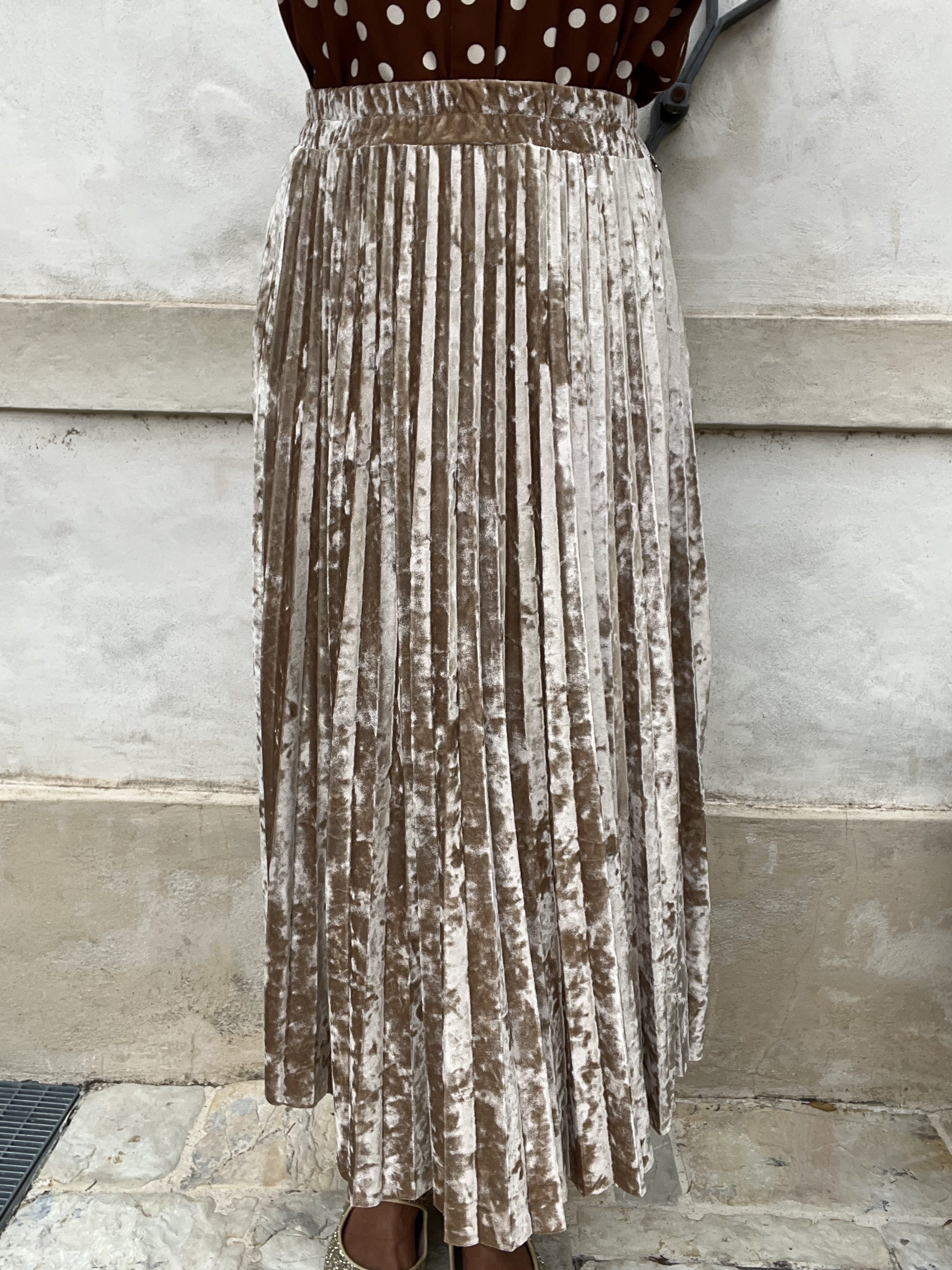 GONNA PLISSE' VELLUTO