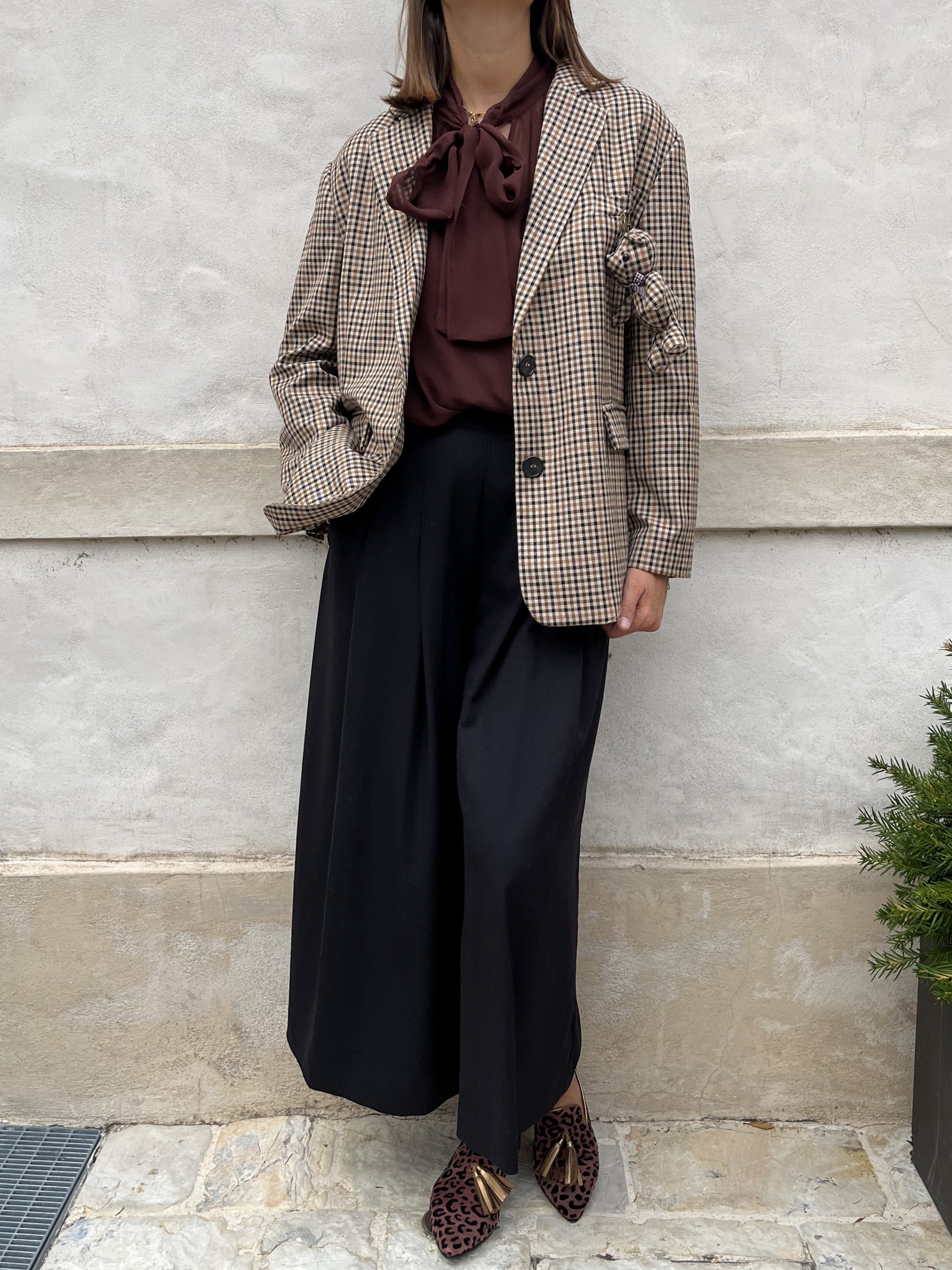 GIACCA 100% LANA MICROQUADRO