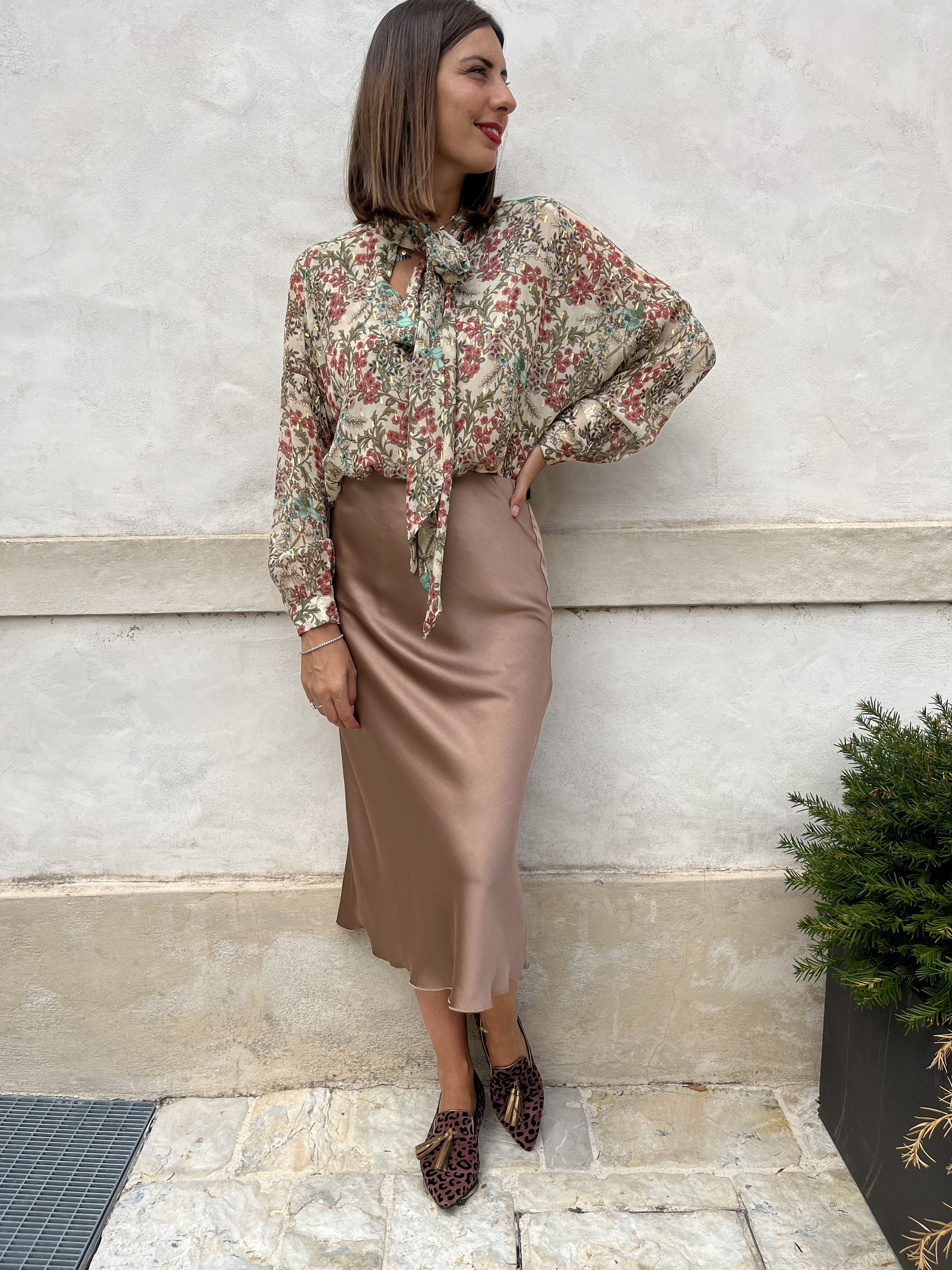 GONNA RASO DI VISCOSA