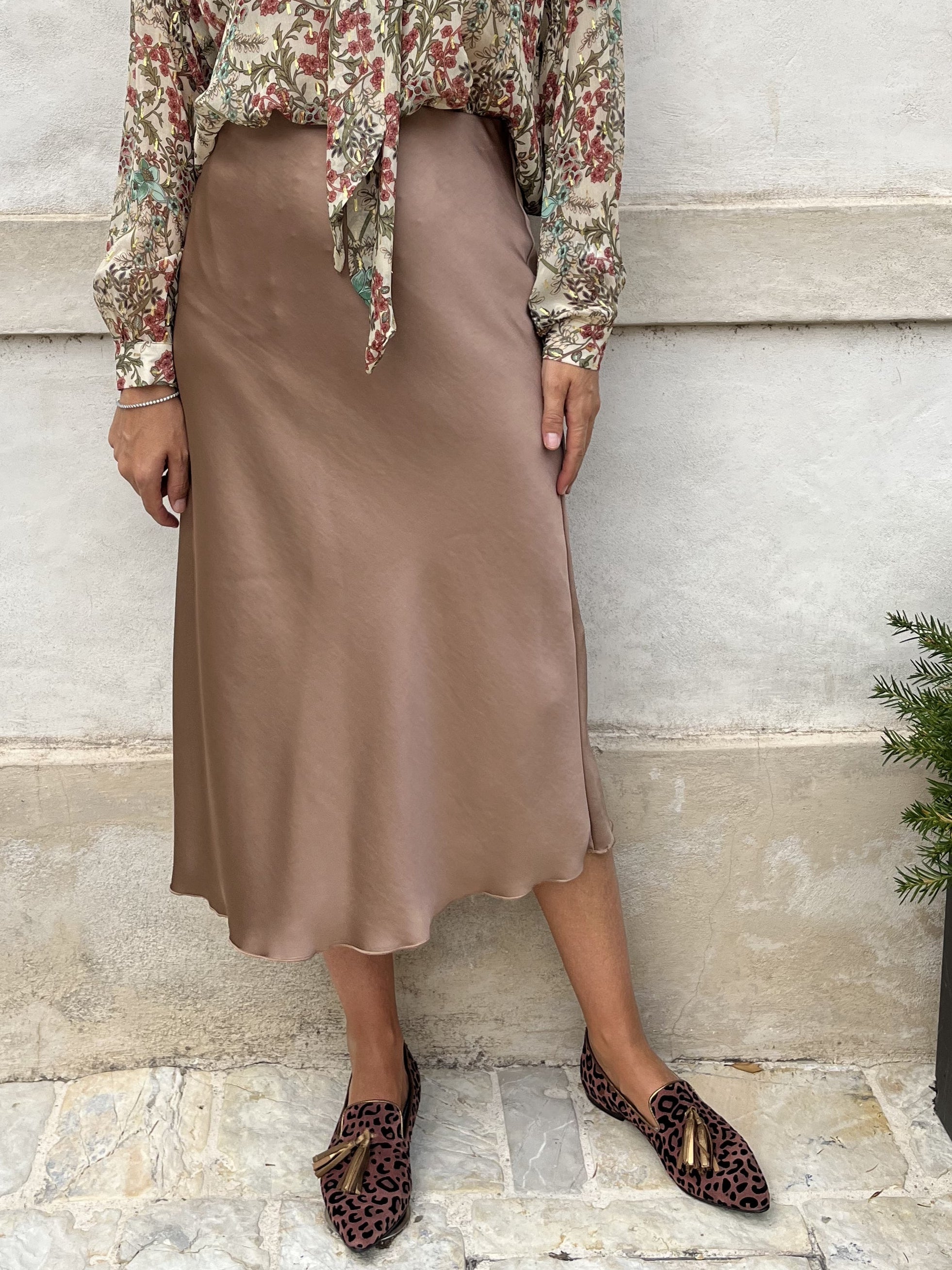 GONNA RASO DI VISCOSA