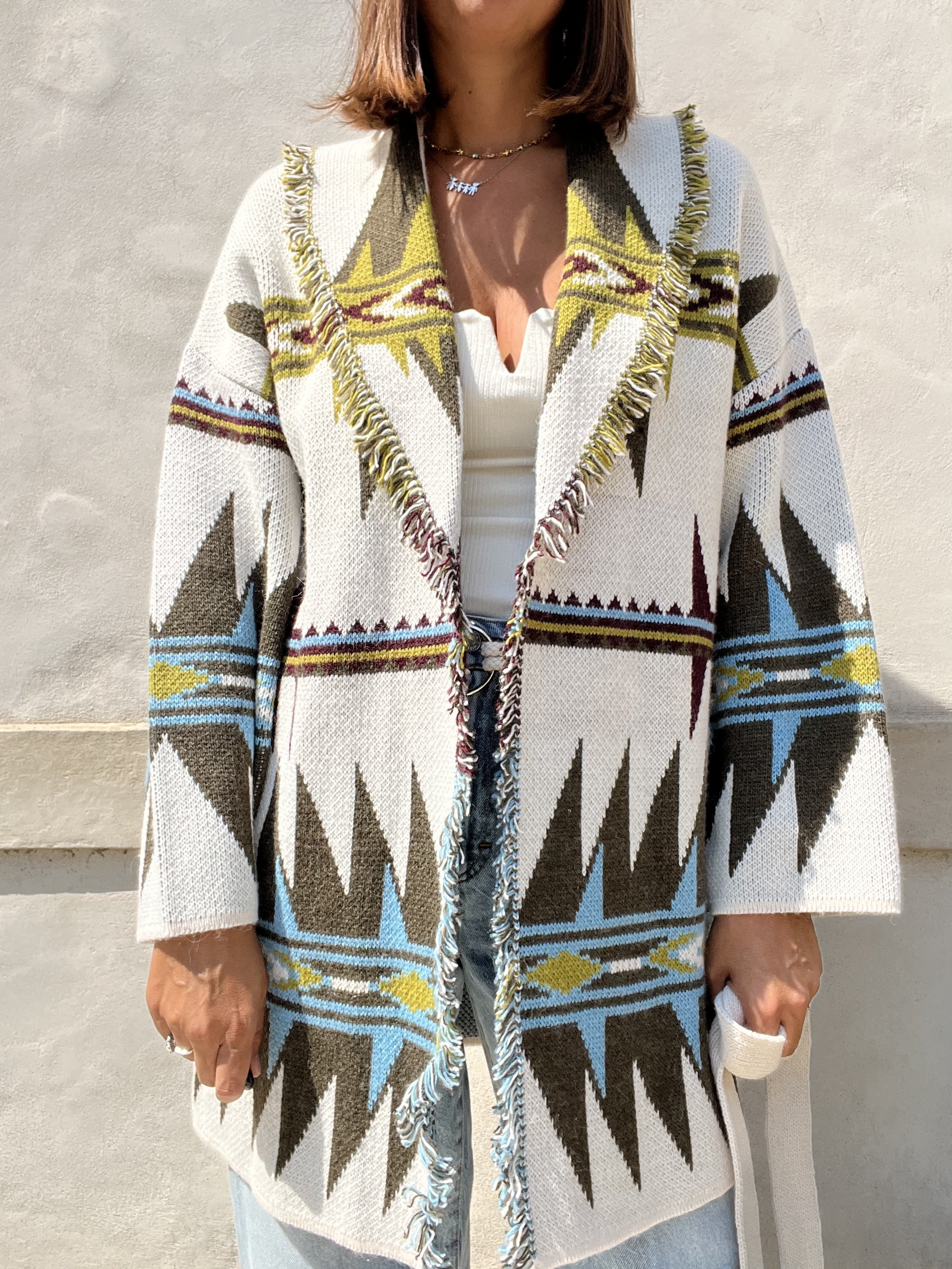 CARDIGAN ALANUI FANTASIA VERDE OLIVA