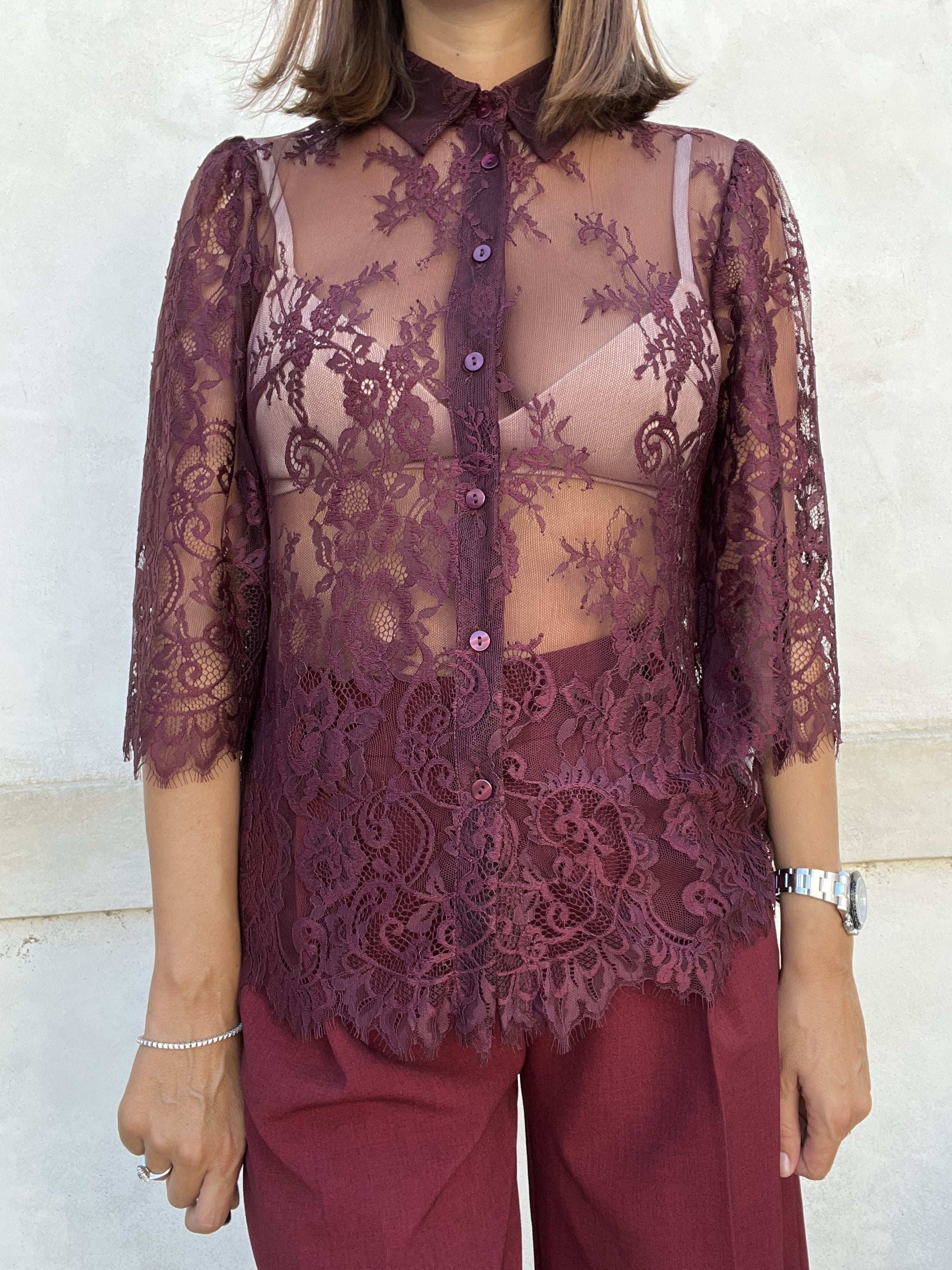 CAMICIA IN PIZZO