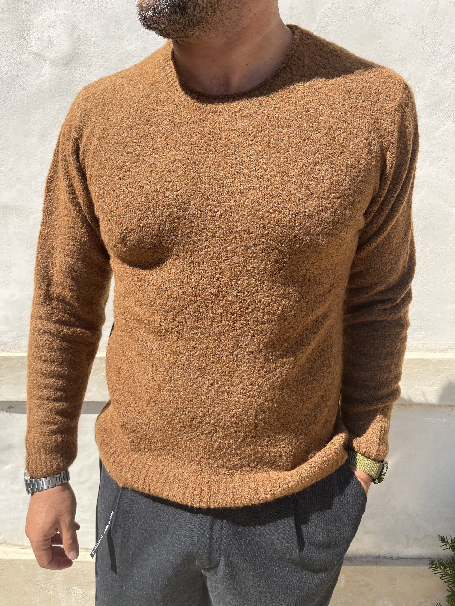 MAGLIONE CINIGLIATO MISTO LANA