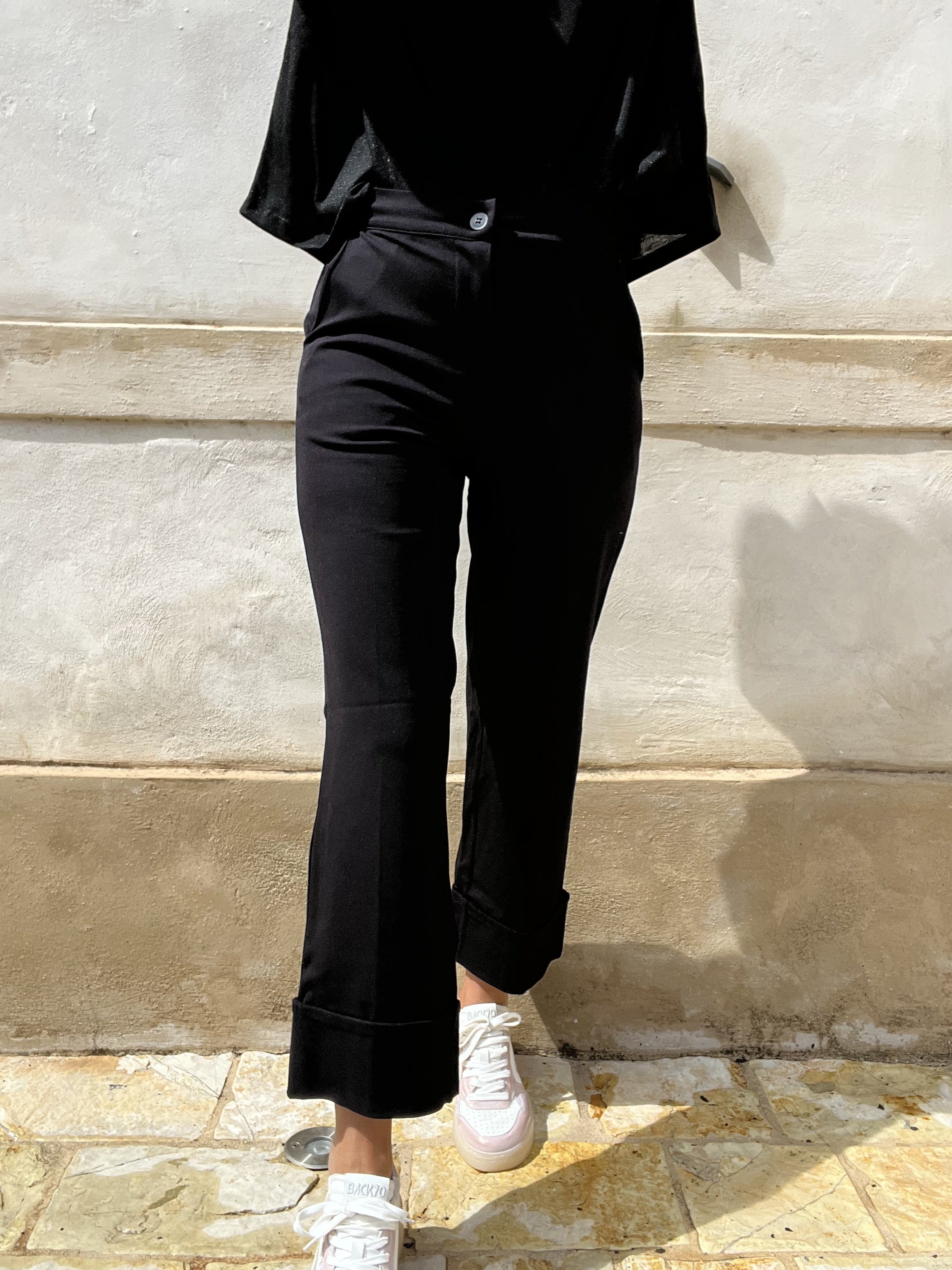 PANTALONE PUNTO STOFFA CON BALZA