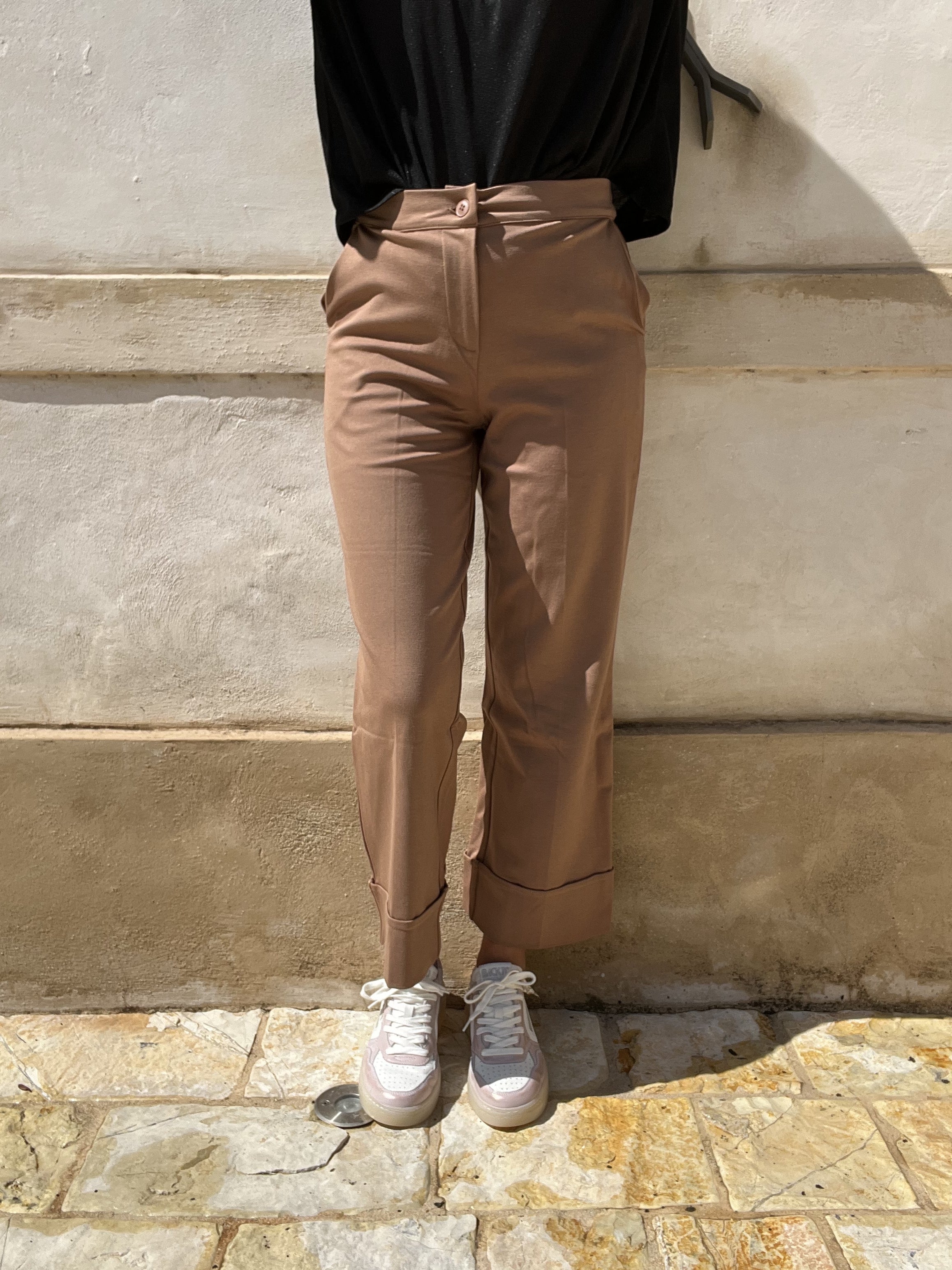 PANTALONE PUNTO STOFFA CON BALZA