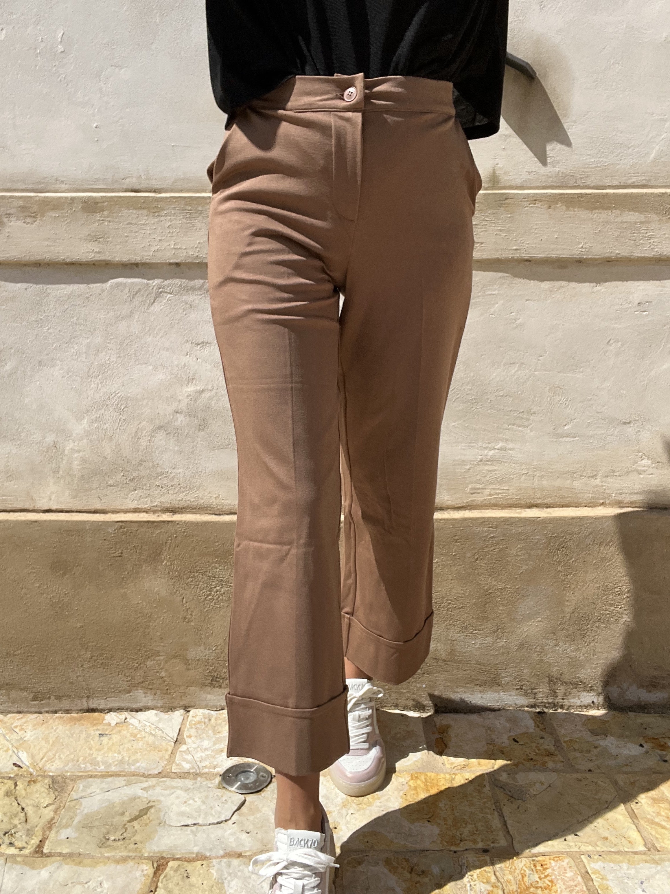 PANTALONE PUNTO STOFFA CON BALZA