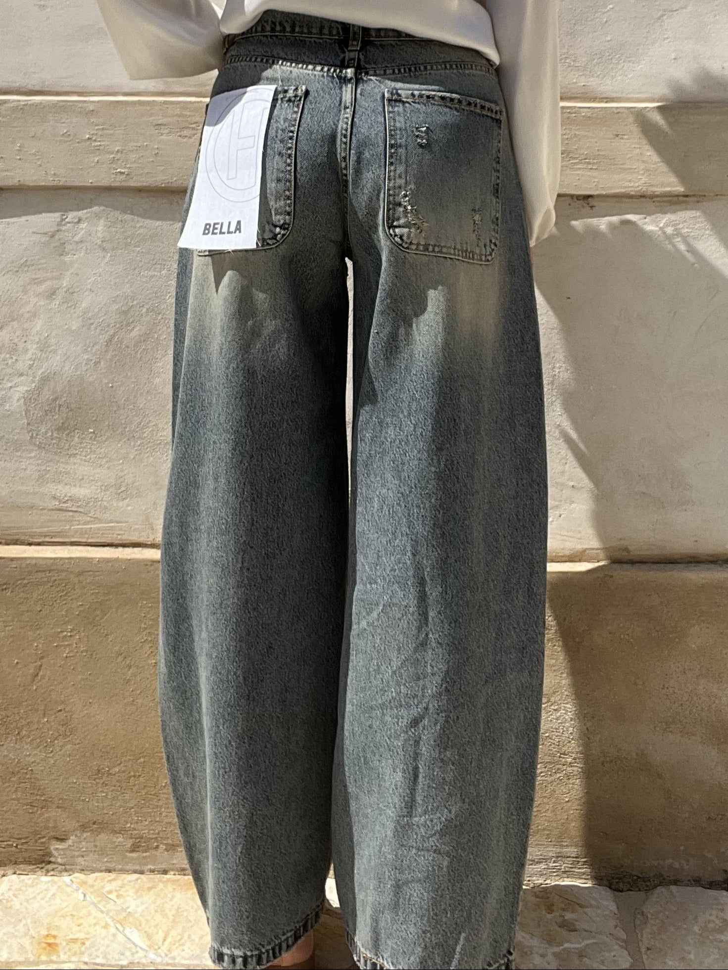 JEANS BELLA LAVAGGIO INTERMEDIO CON STRASS