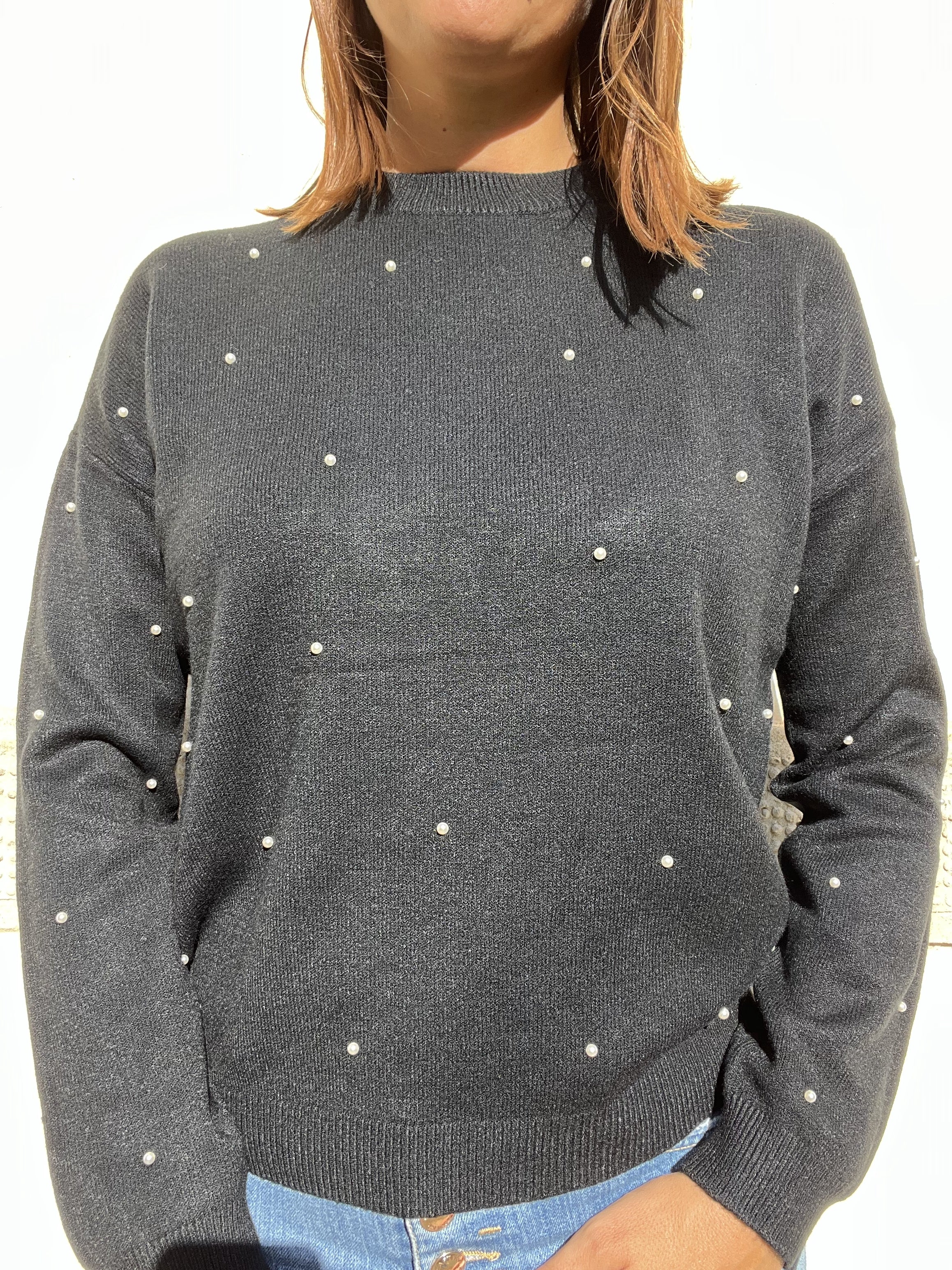 PARICOLLO OVER CON PERLE