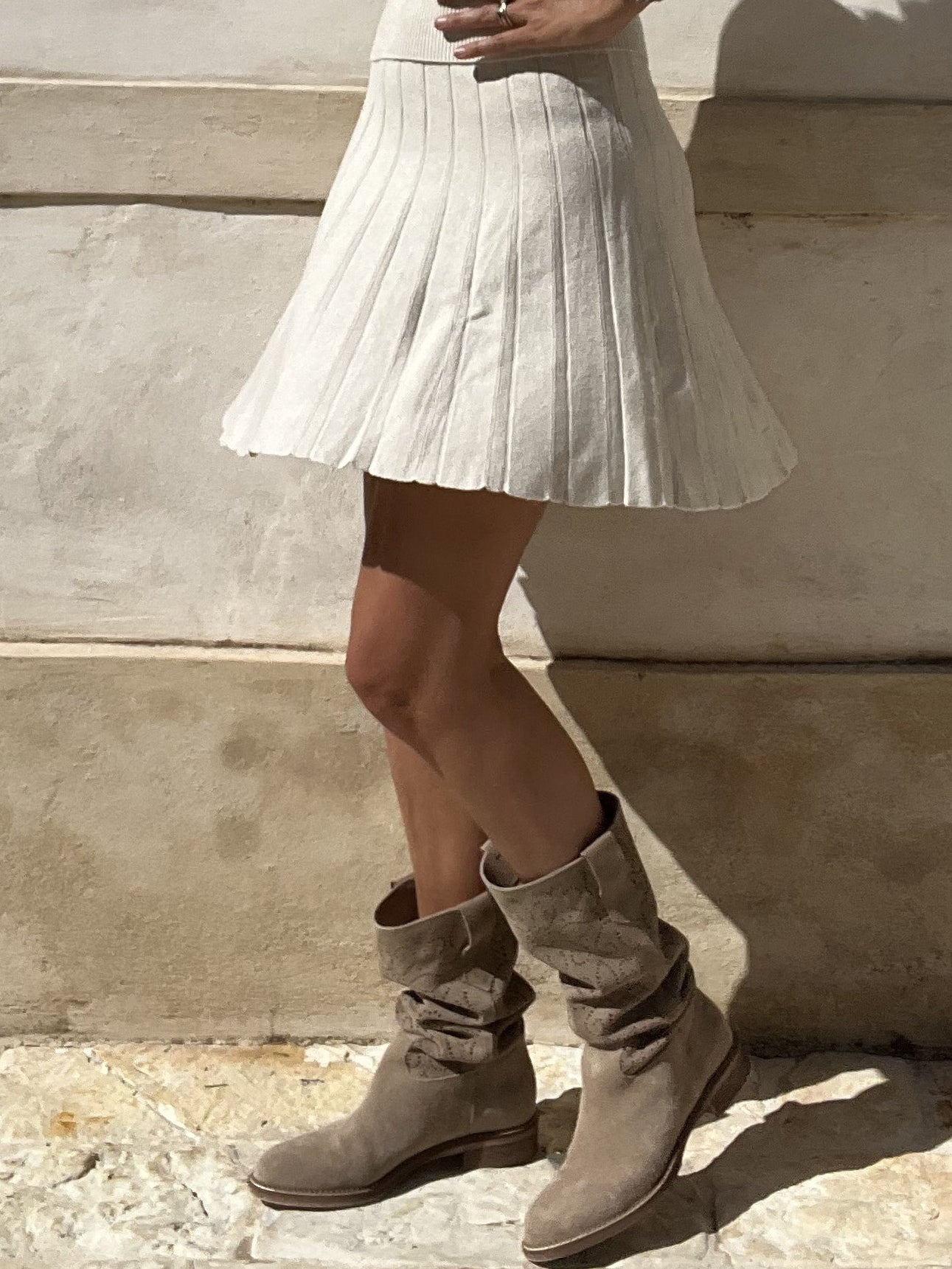 MINIGONNA PLISSE' VISCOSA