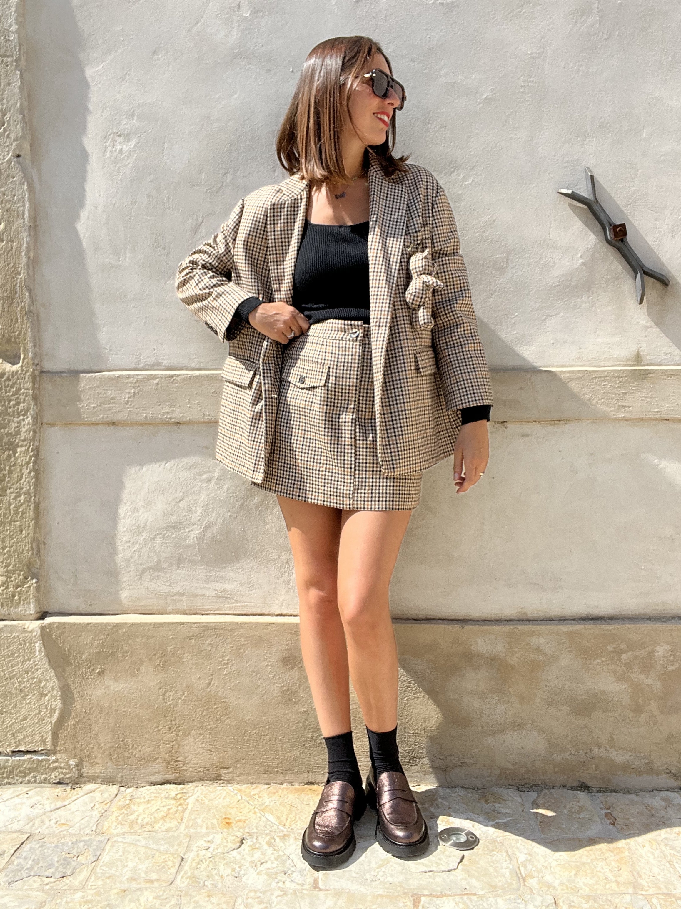 GIACCA 100% LANA MICROQUADRO