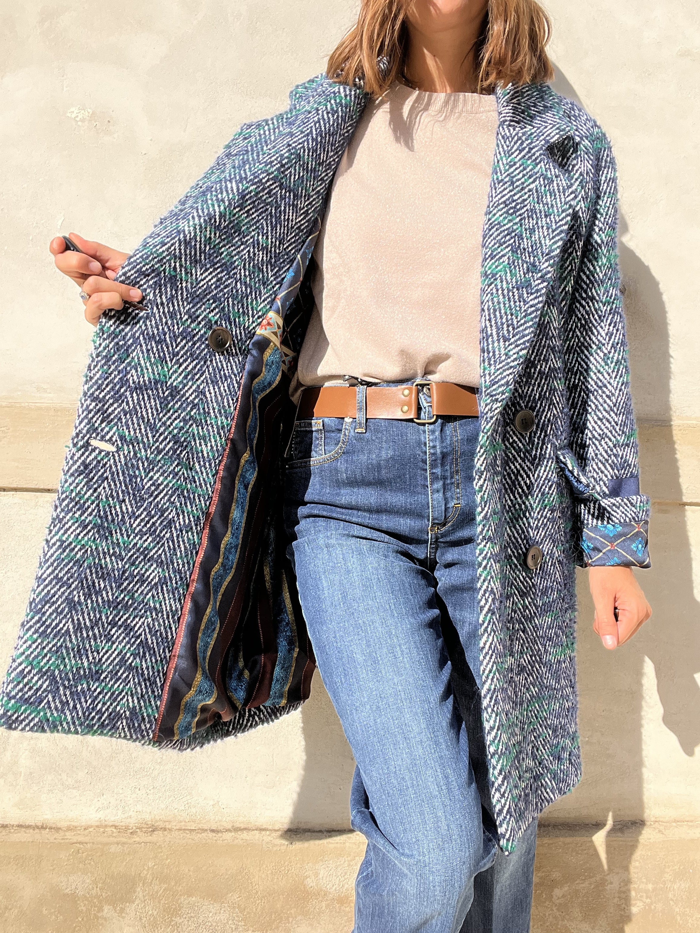 CAPPOTTO LANA SPINATA DOPPIOPETTO