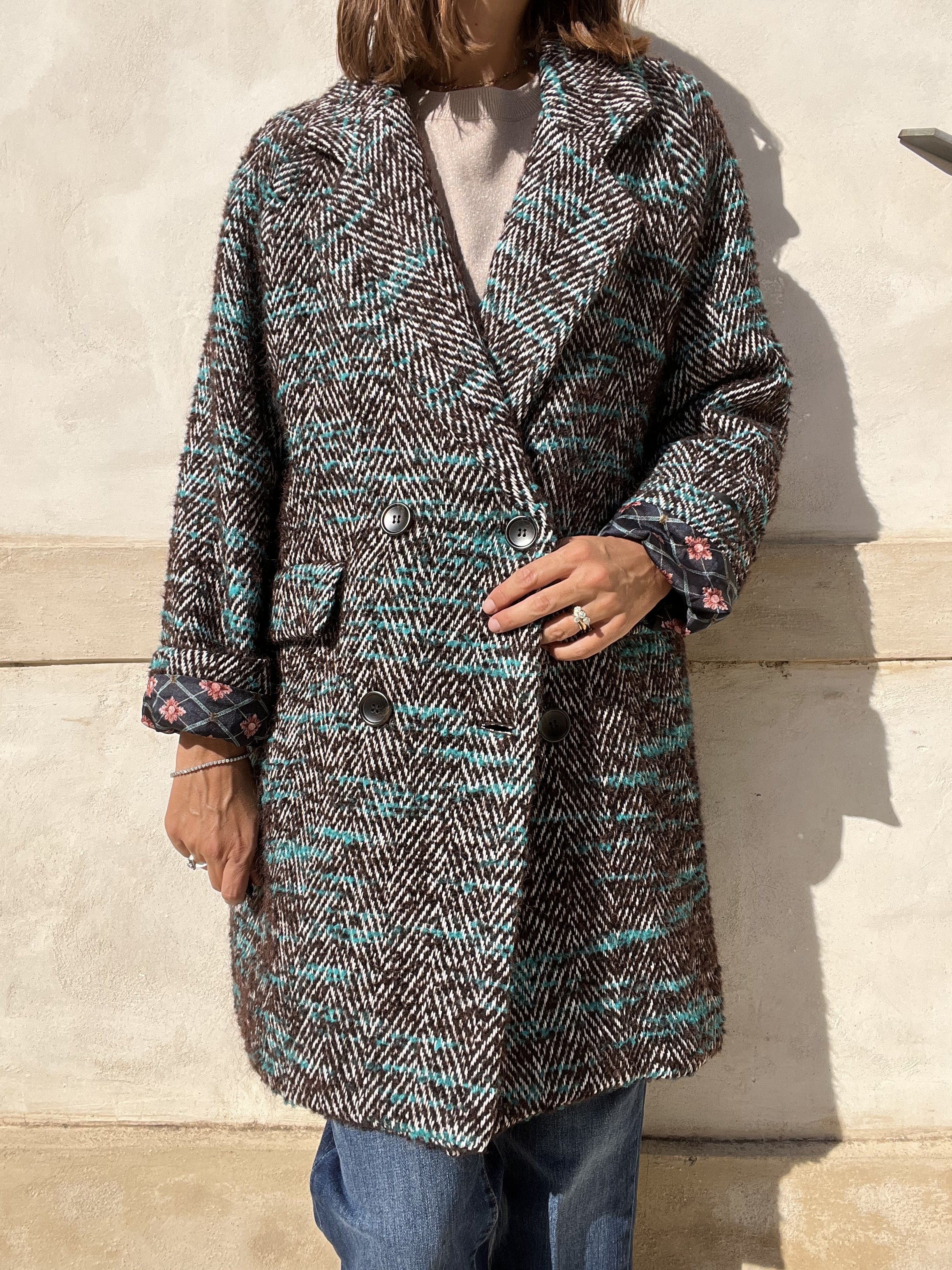 CAPPOTTO LANA SPINATA DOPPIOPETTO