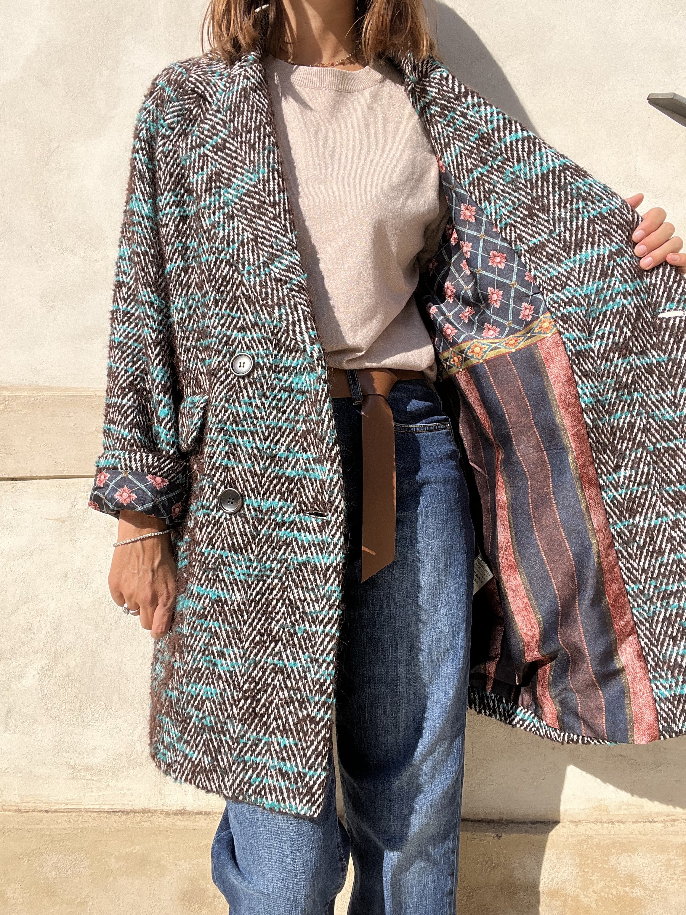 CAPPOTTO LANA SPINATA DOPPIOPETTO