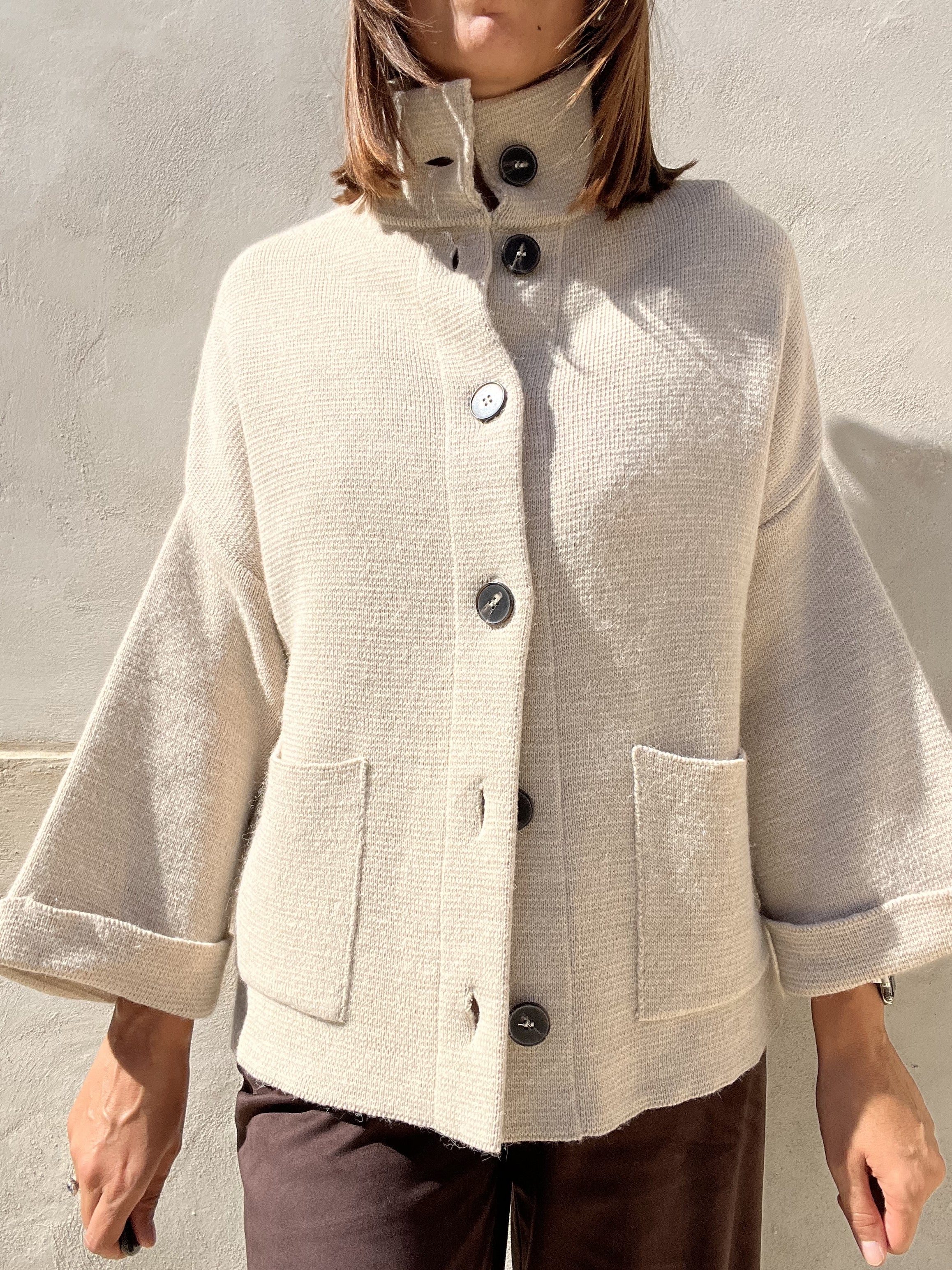 GIACCA IN LANA MANICA 3/4