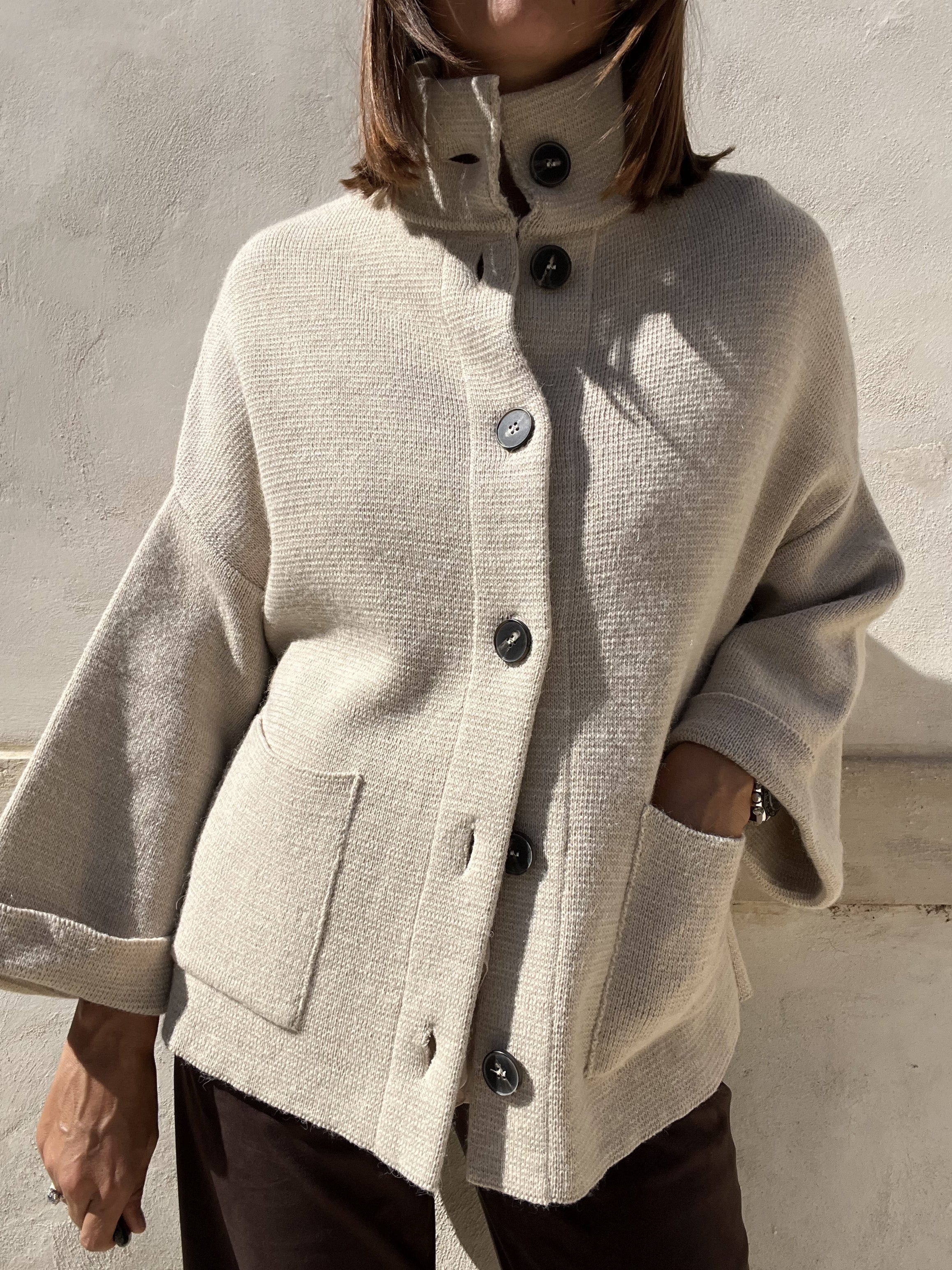 GIACCA IN LANA MANICA 3/4