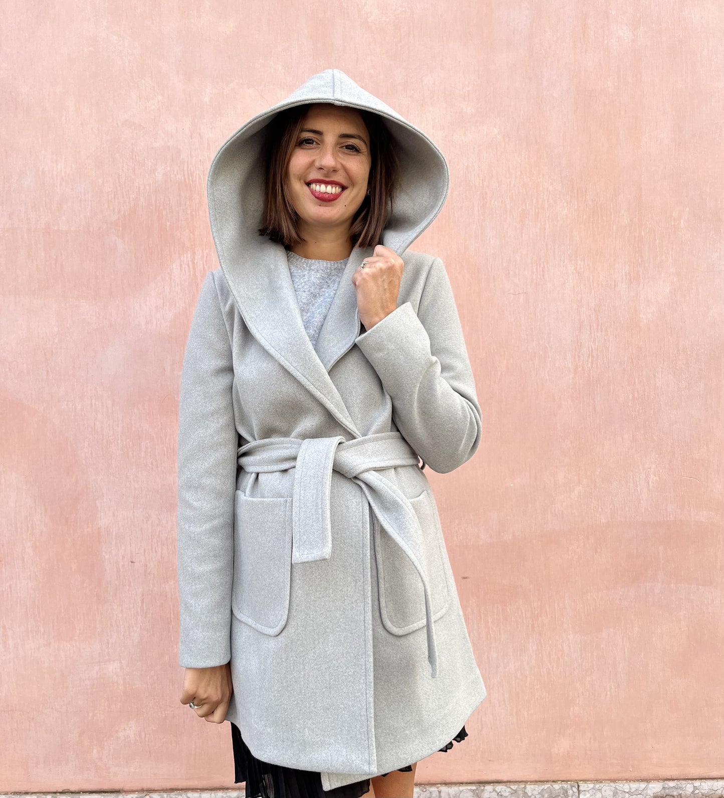 CAPPOTTO CORTO CON CINTURA