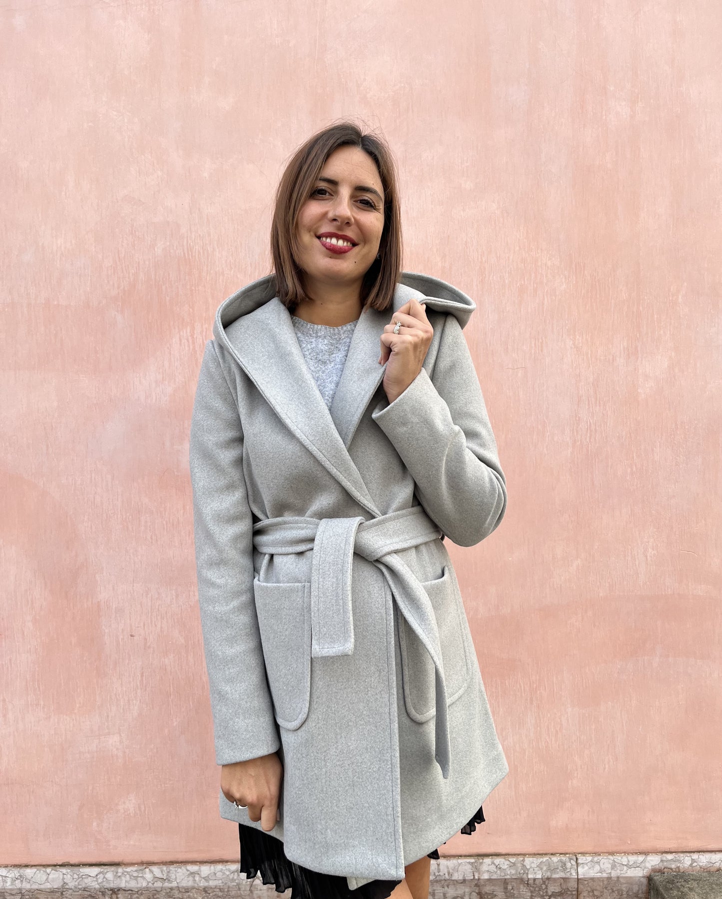 CAPPOTTO CORTO CON CINTURA