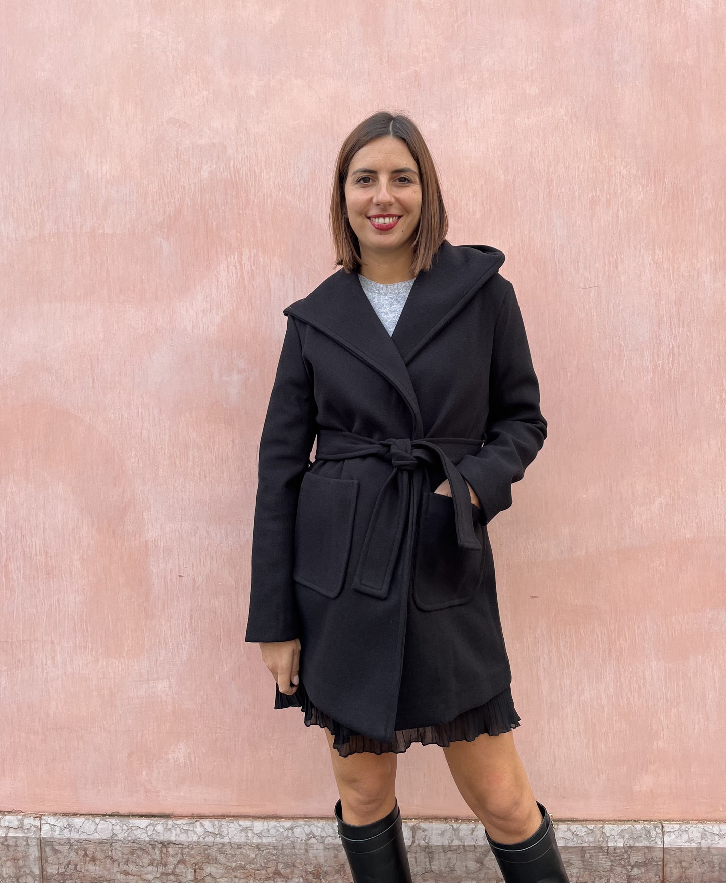 CAPPOTTO CORTO CON CINTURA