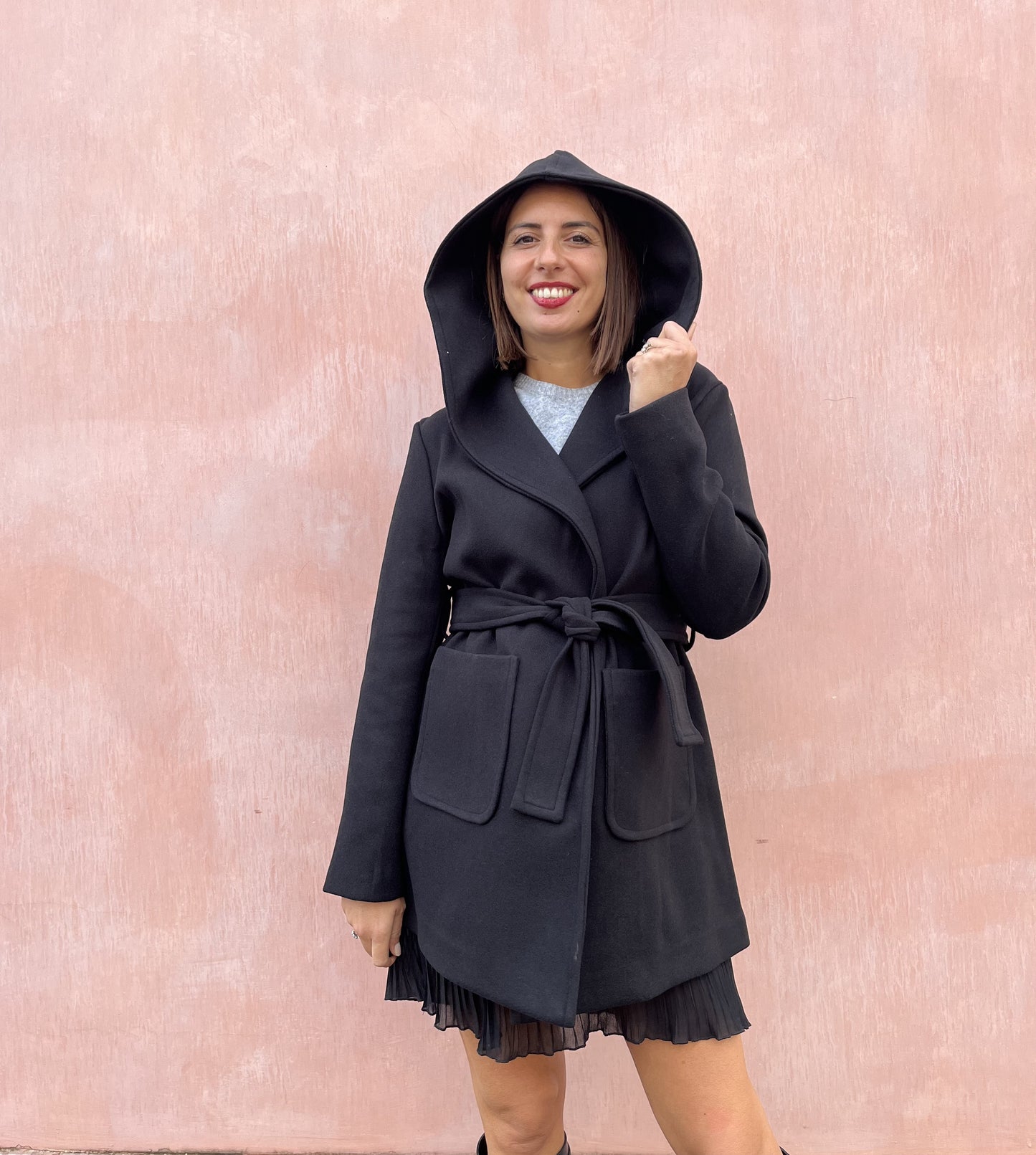 CAPPOTTO CORTO CON CINTURA