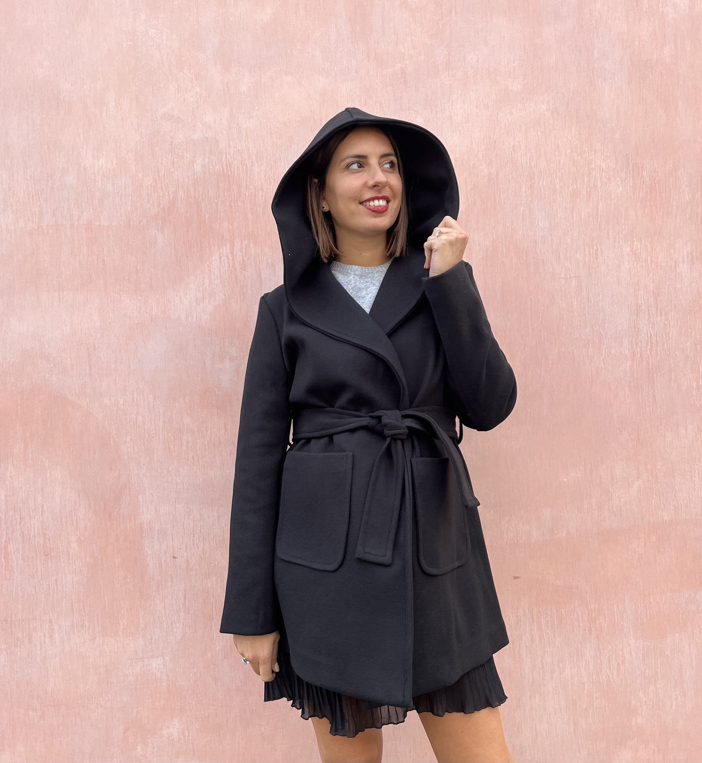 CAPPOTTO CORTO CON CINTURA