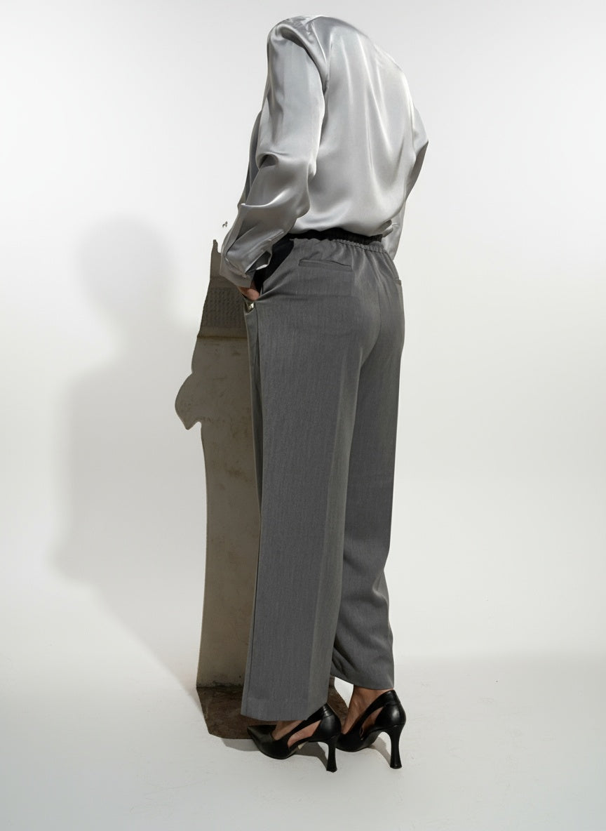 PANTALONE CROPPED FLANELLA