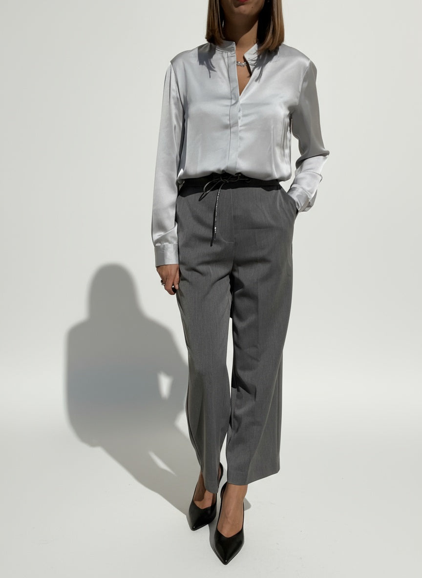 PANTALONE CROPPED FLANELLA