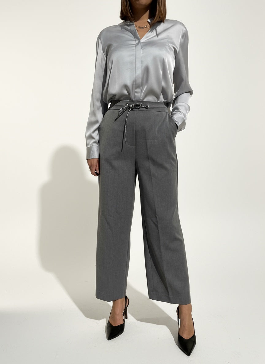 PANTALONE CROPPED FLANELLA