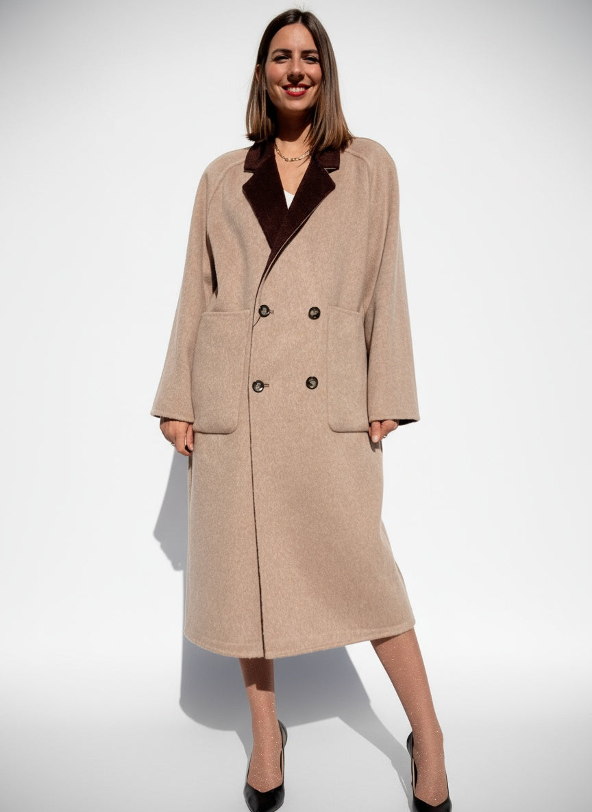 CAPPOTTO DOUBLEFACE IN LANA E CASHMERE