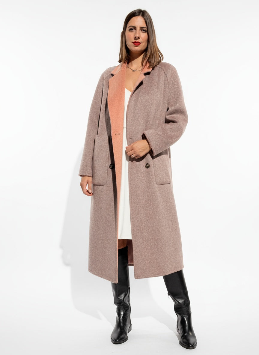 CAPPOTTO DOUBLEFACE IN LANA E CASHMERE