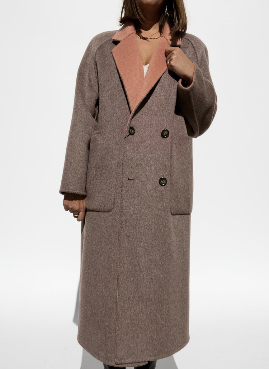 CAPPOTTO DOUBLEFACE IN LANA E CASHMERE