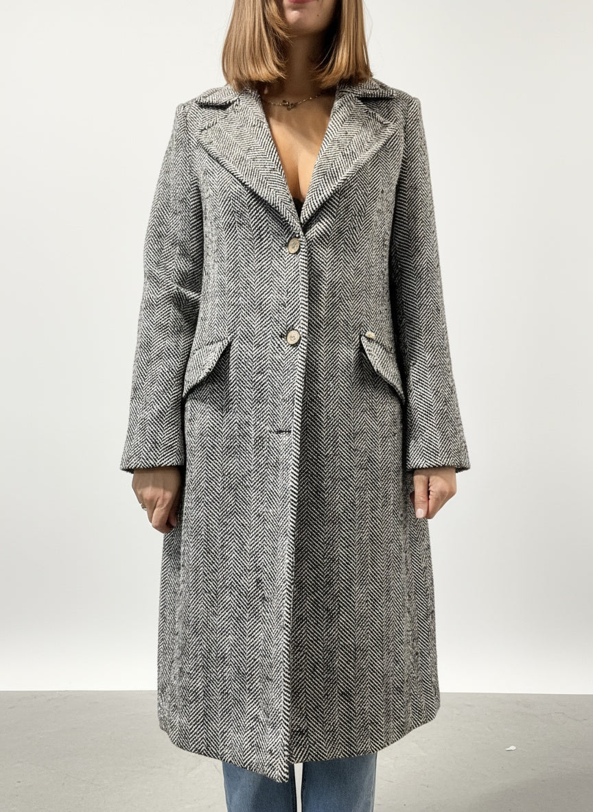 CAPPOTTO SPINATO MONOPETTO
